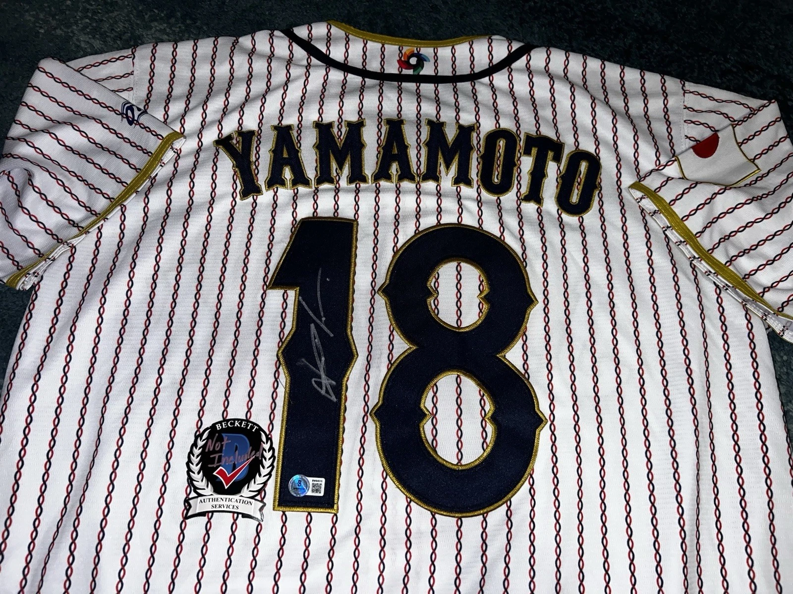 Yoshinobu Yamamoto Signed Team Japan Jersey 2023 World Baseball Classic Beckett