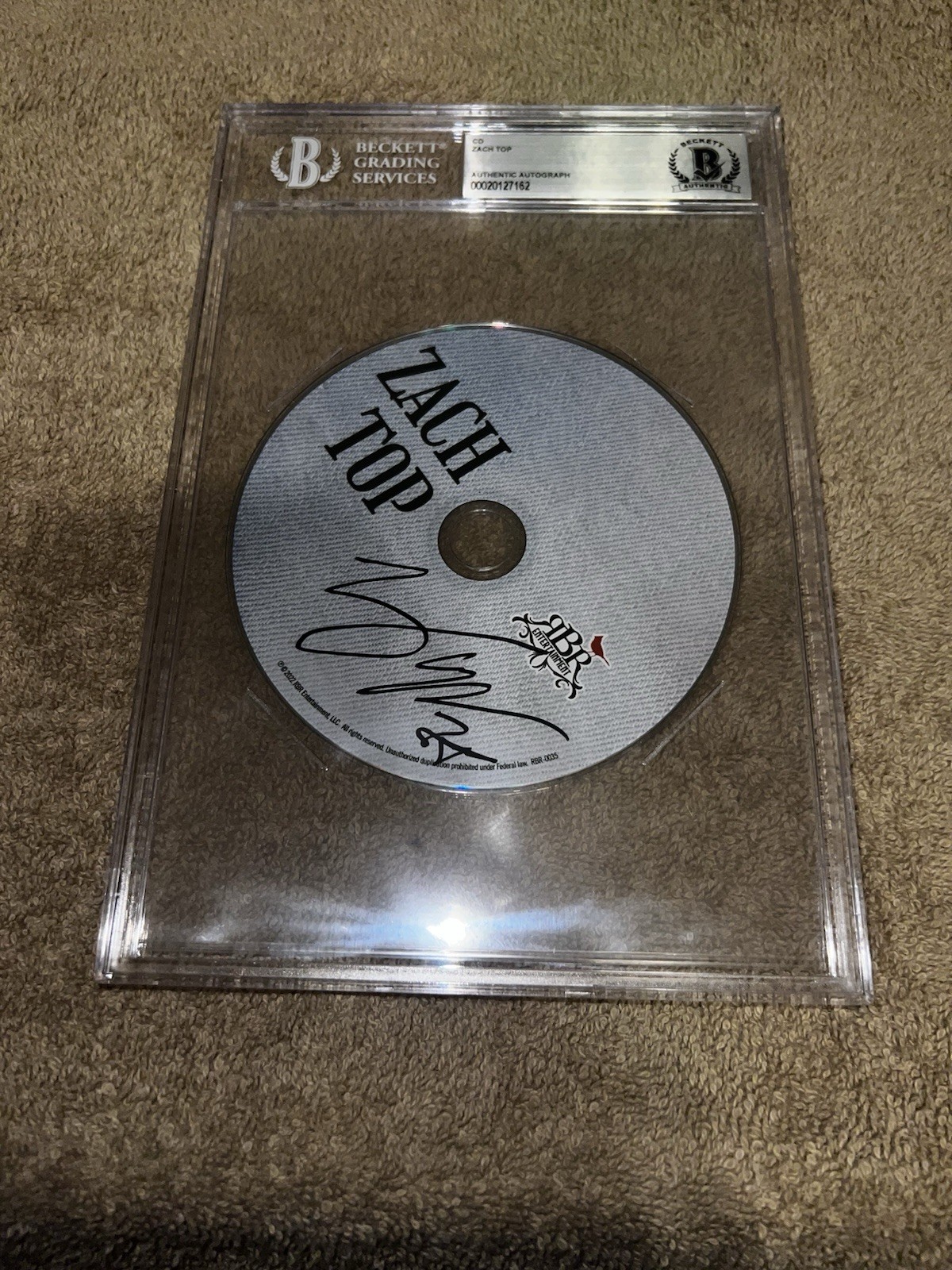 Zach Top Signed Zach Top CD Country Music Legend Grammy Beckett