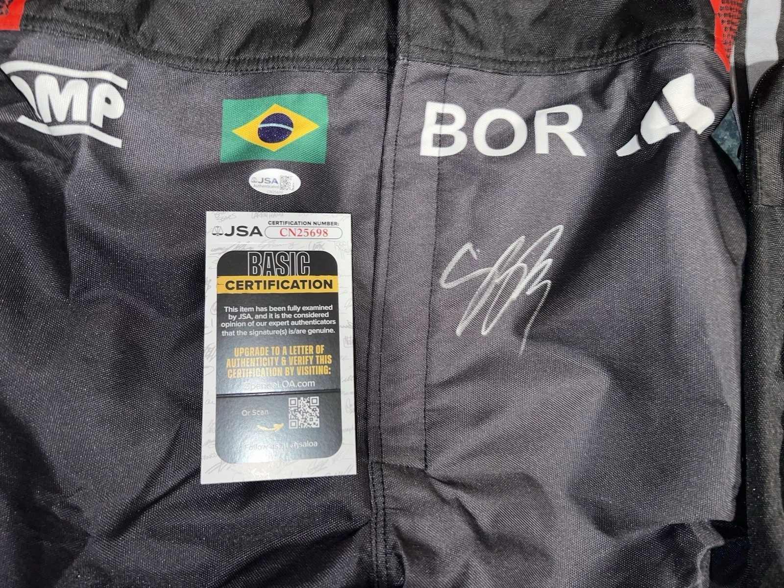 Gabriel Bortoleto Signed Full Size Audi 2026 Season Race Suit Brazil JSA Auth