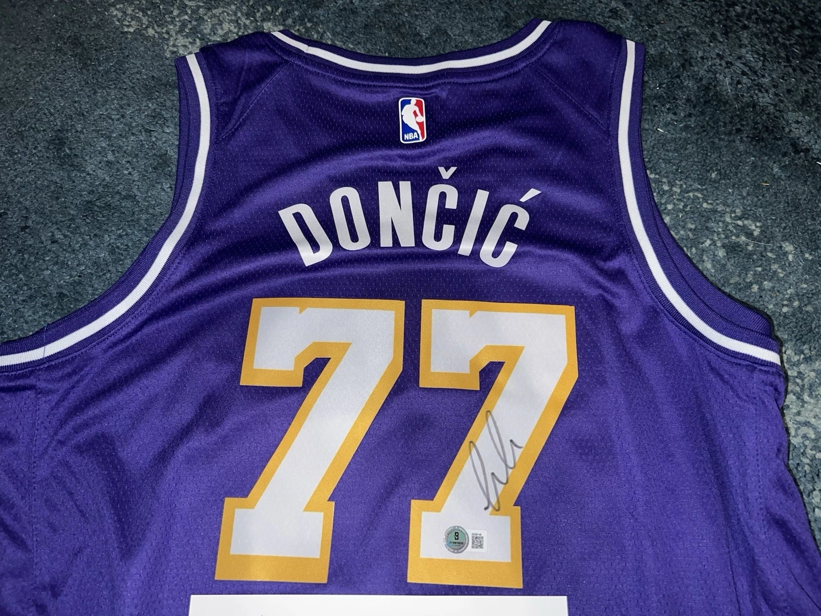 Luka Doncic Signed Los Angeles Lakers Jersey All Star Superstar Beckett LOA #2