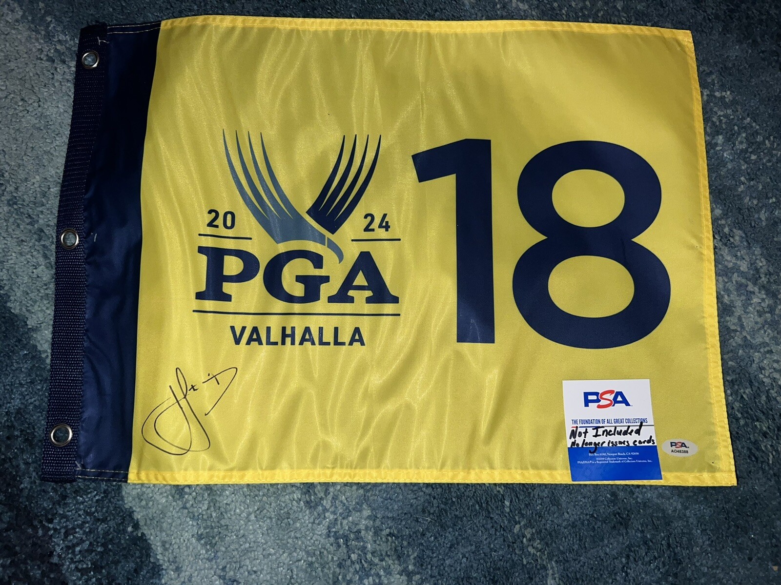 Cameron Cam Smith Signed Official 2024 PGA Championship Flag Valhalla Golf PSA 3