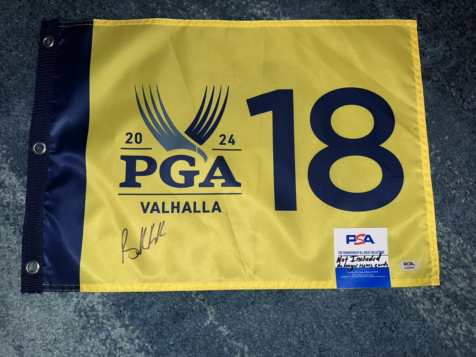 Brooks Koepka Signed Official 2024 PGA Championship Flag Valhalla Golf PSA #3
