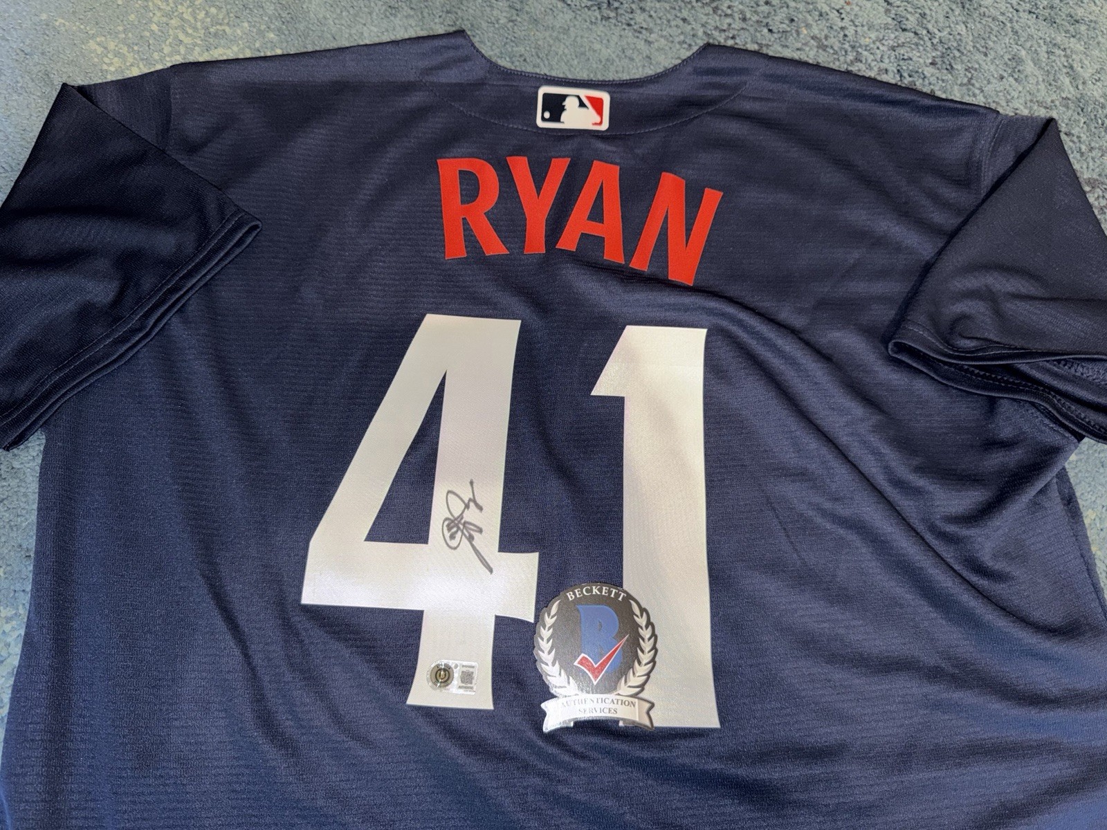 Joe Ryan Signed Minnesota Twins Jersey All Star Legend Beckett #2