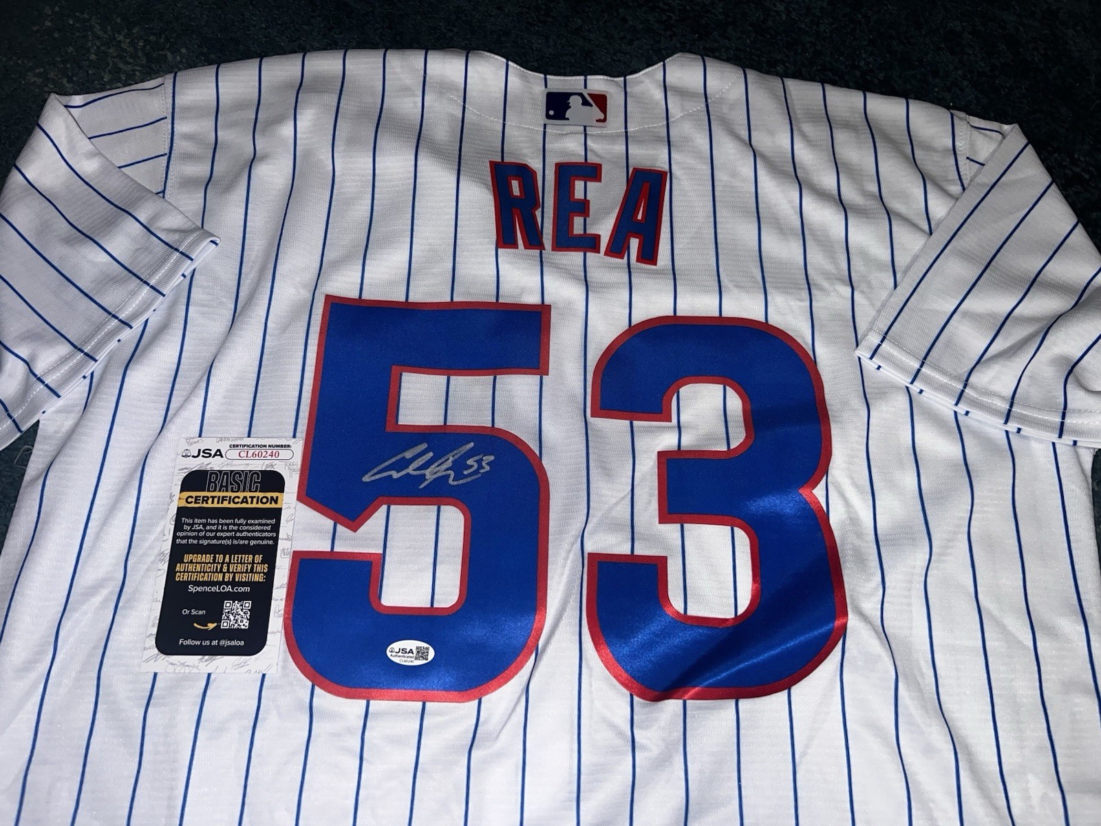 Colin Rea Signed Chicago Cubs Jersey Star Ace JSA Auth