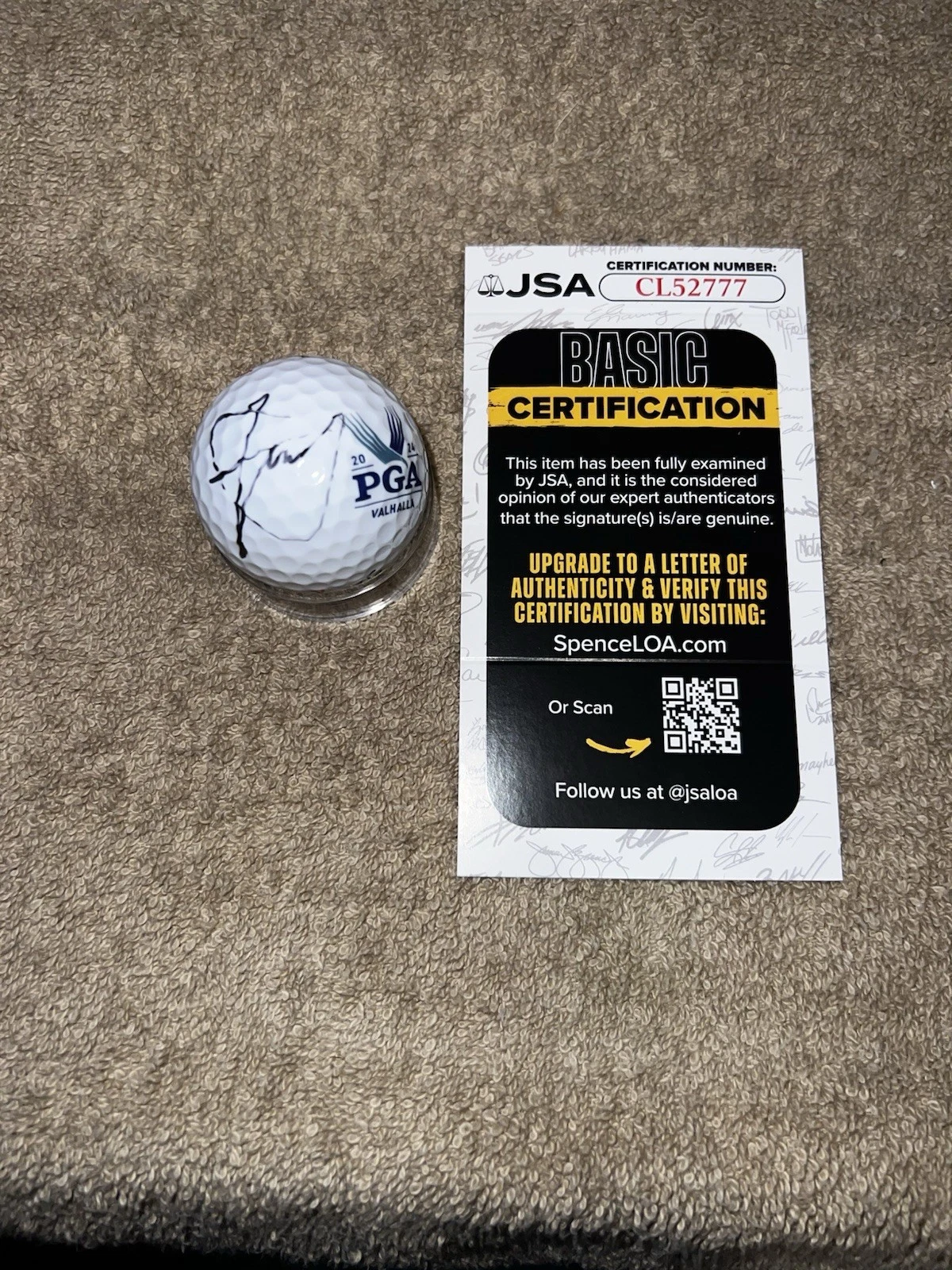 Xander Schauffele Signed Official 2024 PGA Championship Golf Ball JSA Auth #2