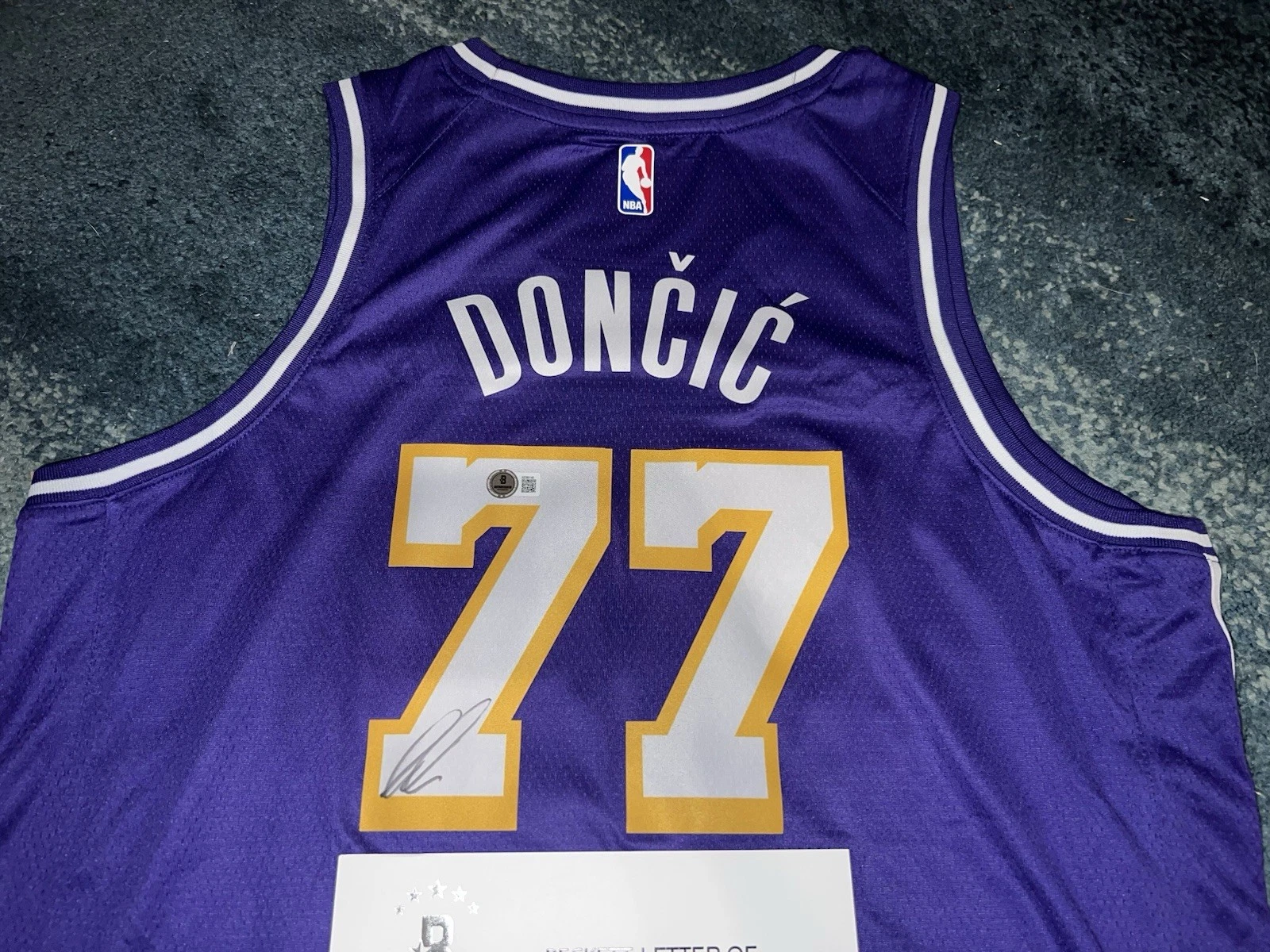 Luka Doncic Signed Los Angeles Lakers Jersey All Star Superstar Beckett LOA