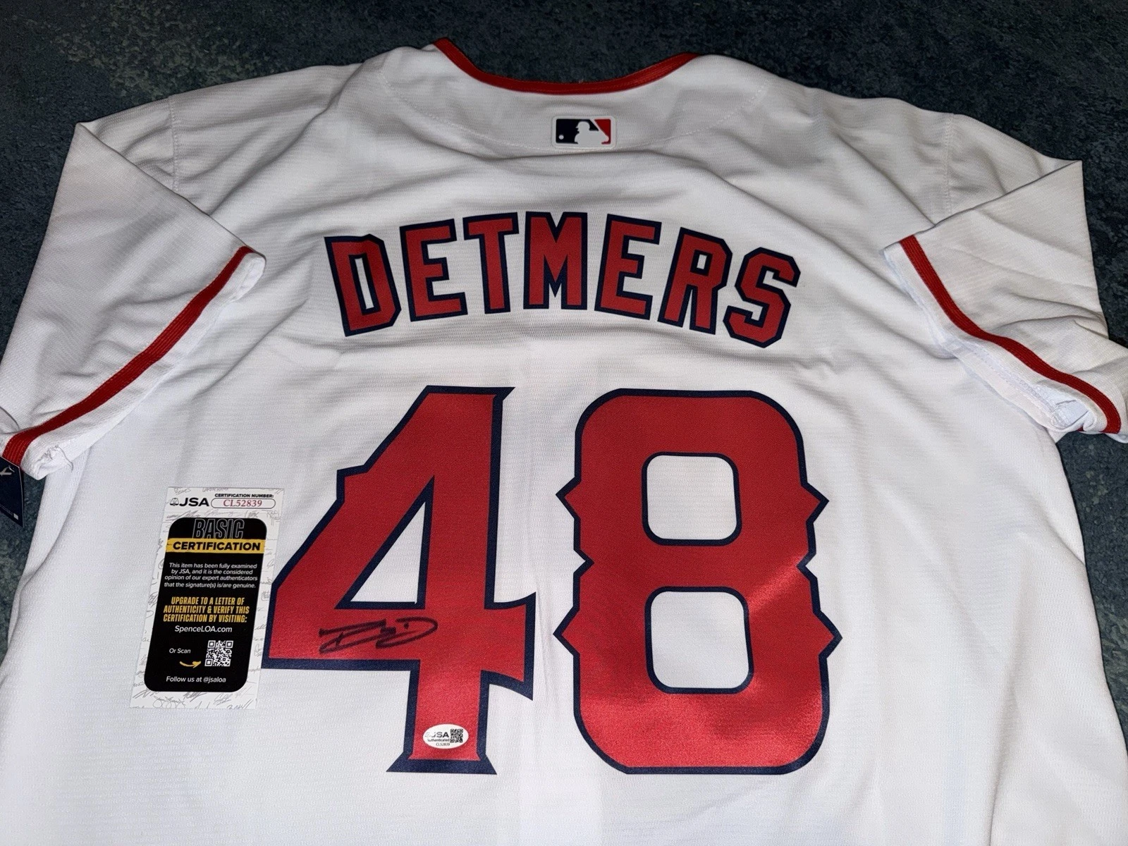 Reid Detmers Signed Los Angeles Angels Jersey Superstar Ace JSA Auth