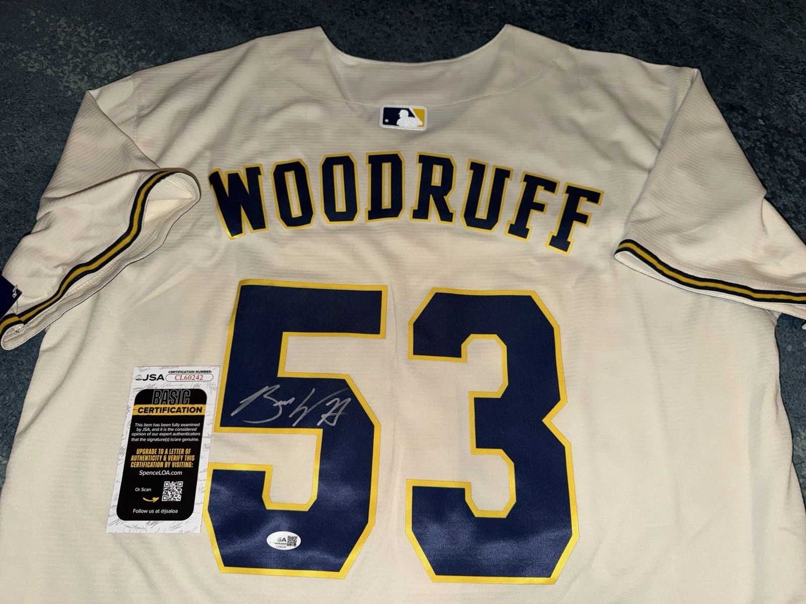 Brandon Woodruff Signed Milwaukee Brewers Jersey Superstar Ace JSA Auth