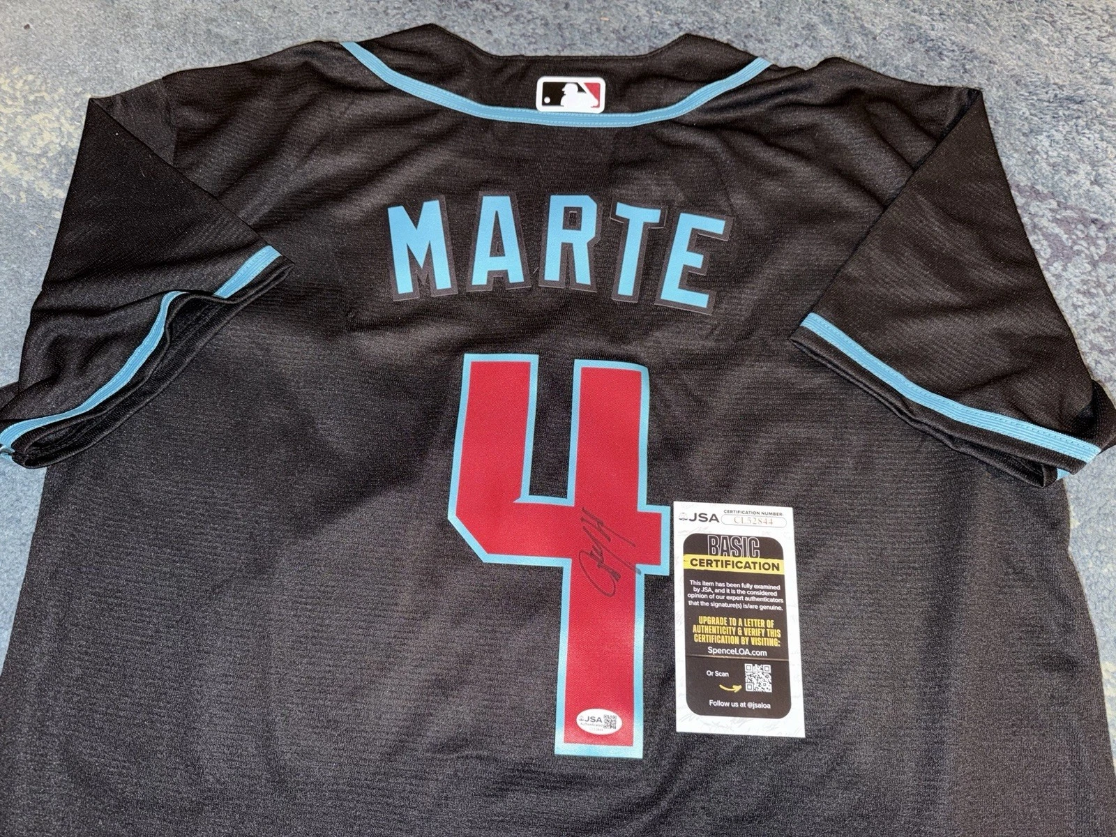 Ketel Marte Signed Arizona Diamondbacks Jersey Superstar Slugger JSA Auth
