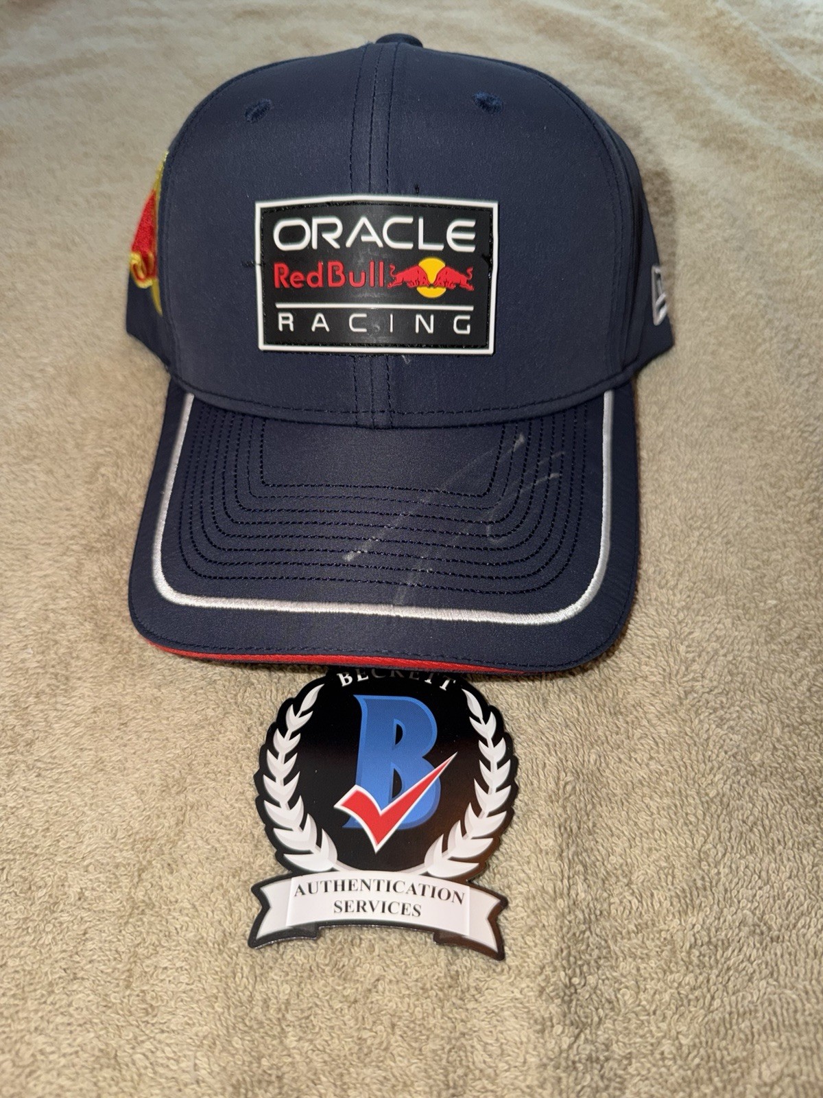 Isack Hadjar Signed Official Red Bull Racing Hat F1 Superstar #6 Beckett #2