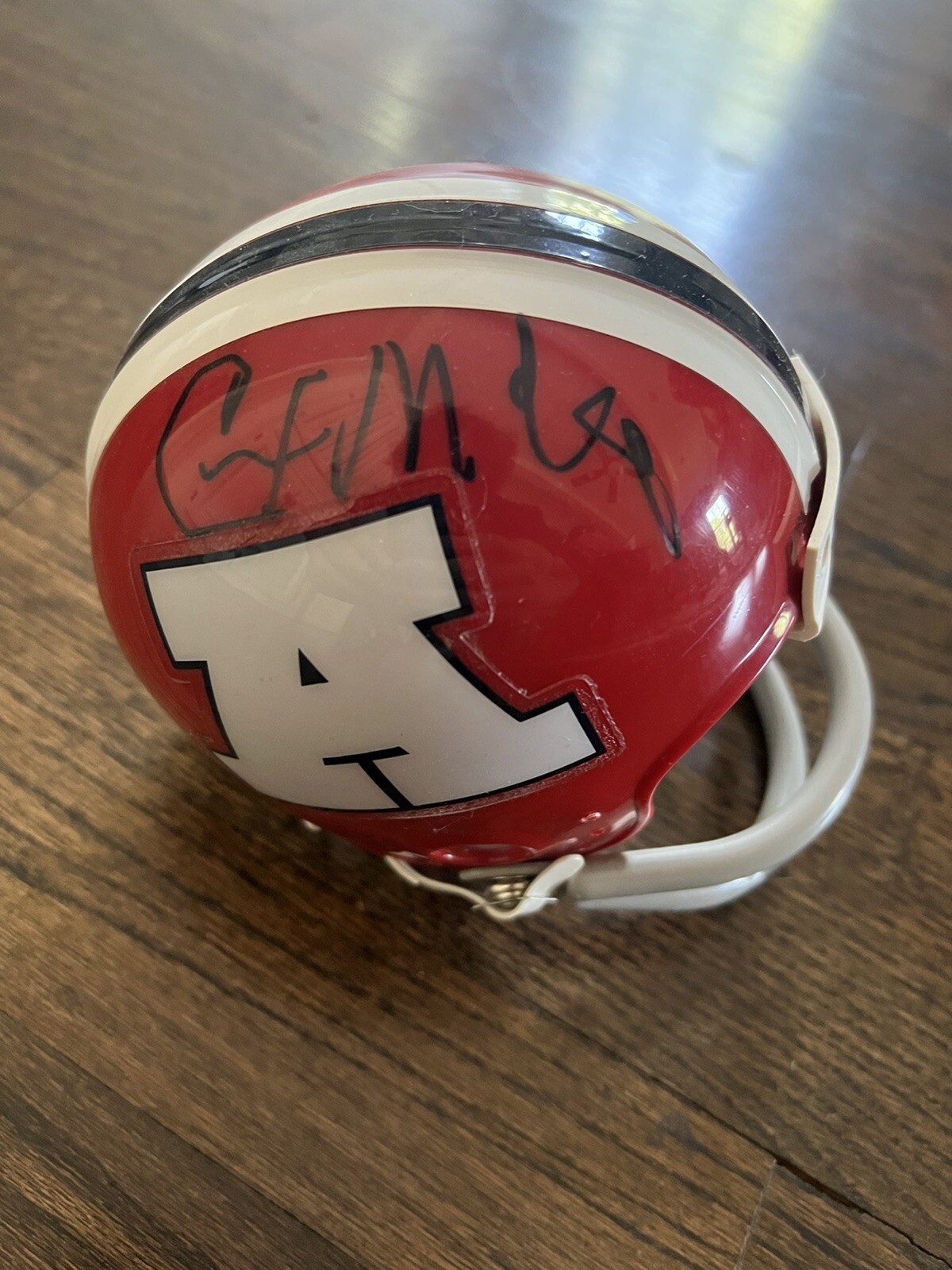 CURTIS McCLINTON SIGNED FOOTBALL MINI HELMET KANSAS CITY CHIEFS AFC