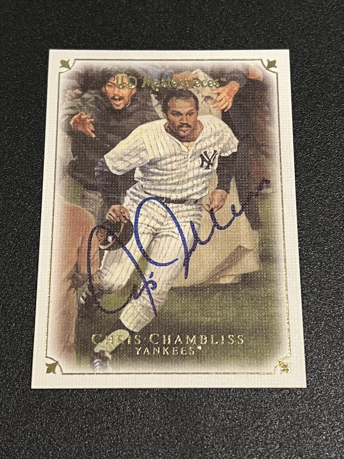 2007 UD Upper Deck Masterpieces Baseball Signed Card Chris Chambliss #81 Yankees