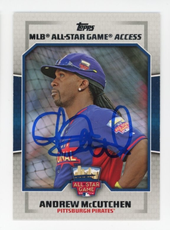 SIGNED BASEBALL CARD AUTO TOPPS 2014 ANDREW MCCUTCHEN ASA-AM PITTSBURGH PIRATES