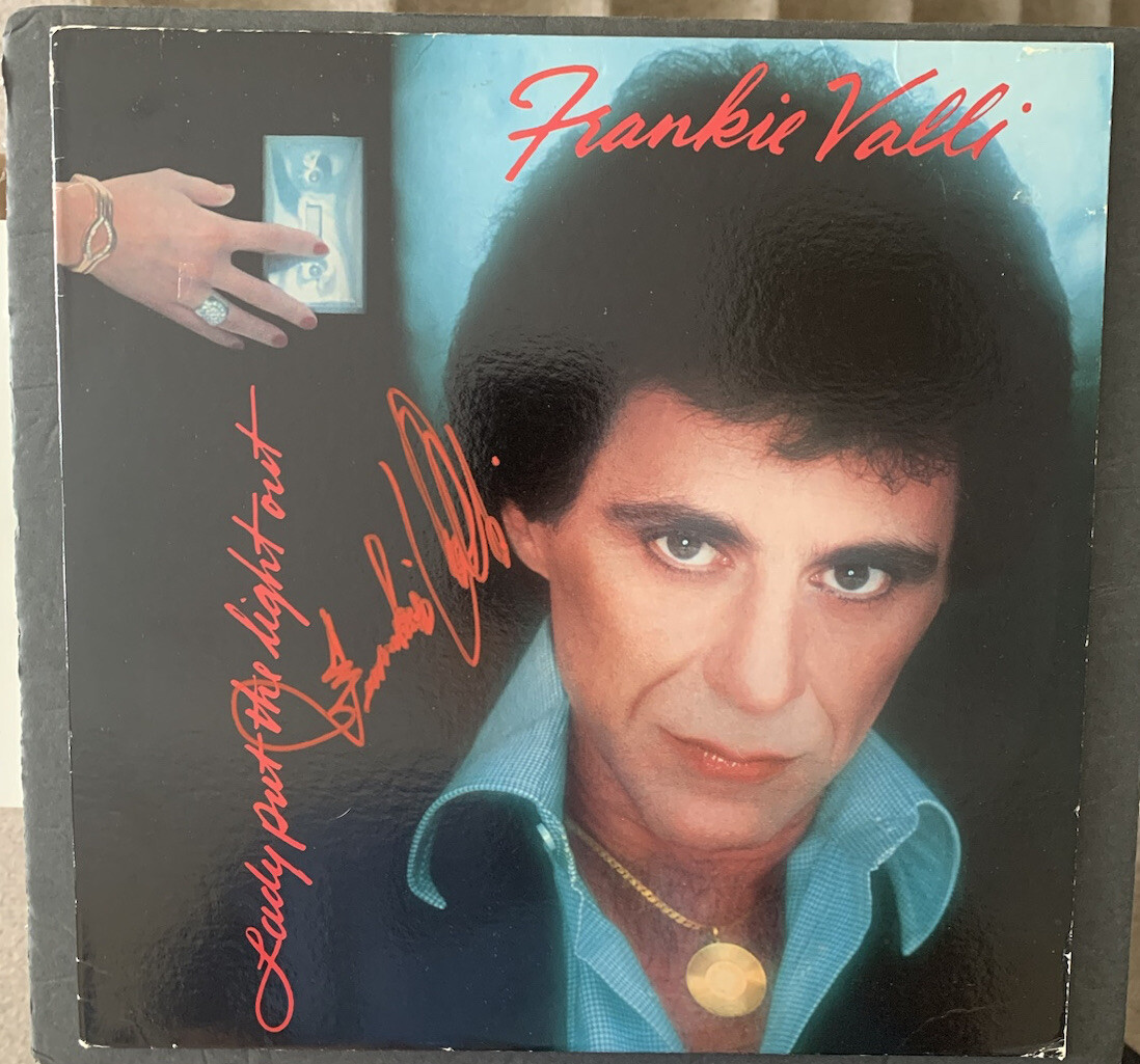 FRANKIE VALLI SIGNED VINYL LADY PUT THE LIGHT OUT AUTOGRAPHED JSA COA 4 SEASONS