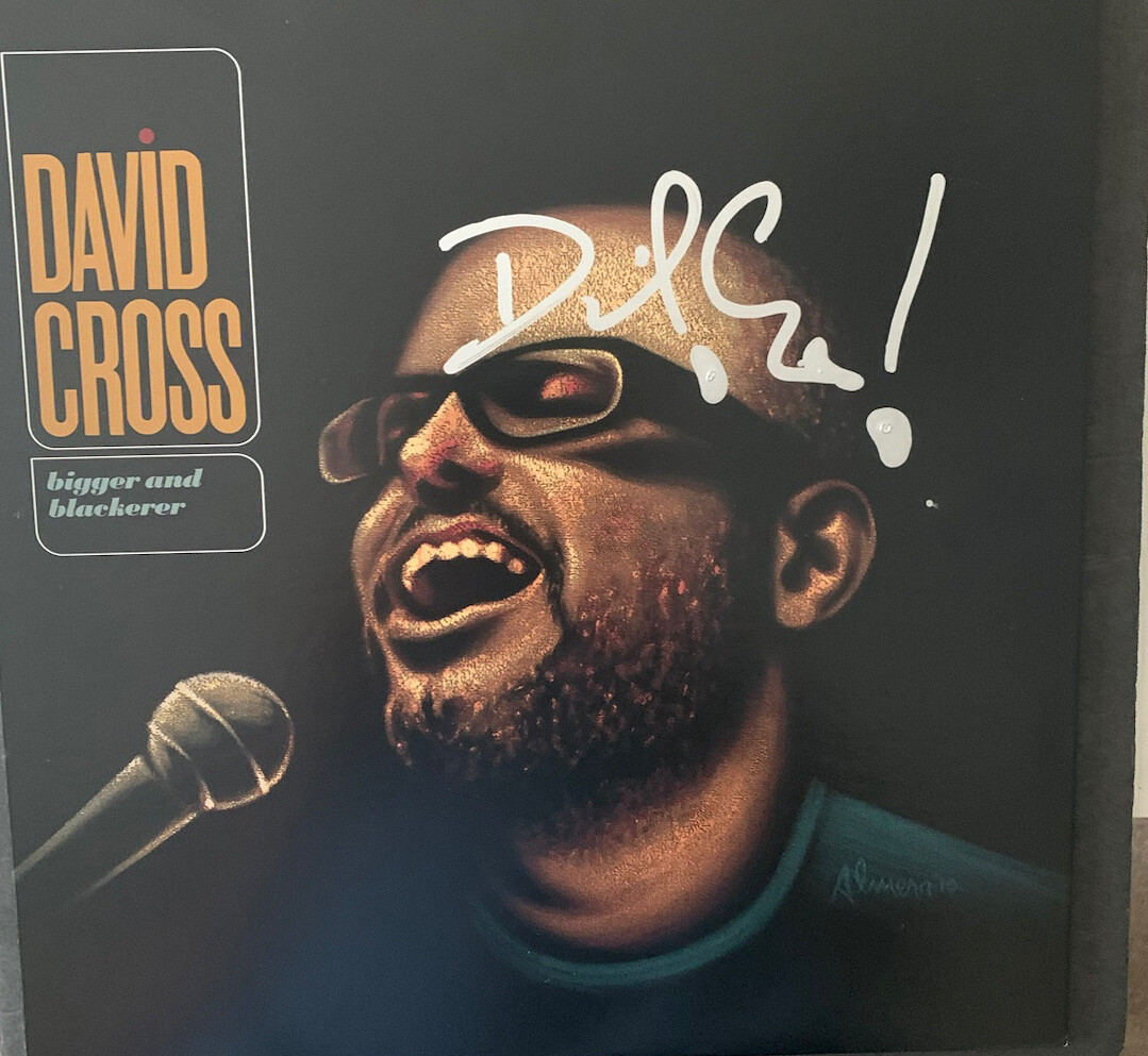 DAVID CROSS SIGNED BIGGER AND BLACKERER VINYL AUTOGRAPHED JSA COA COMEDIAN RARE