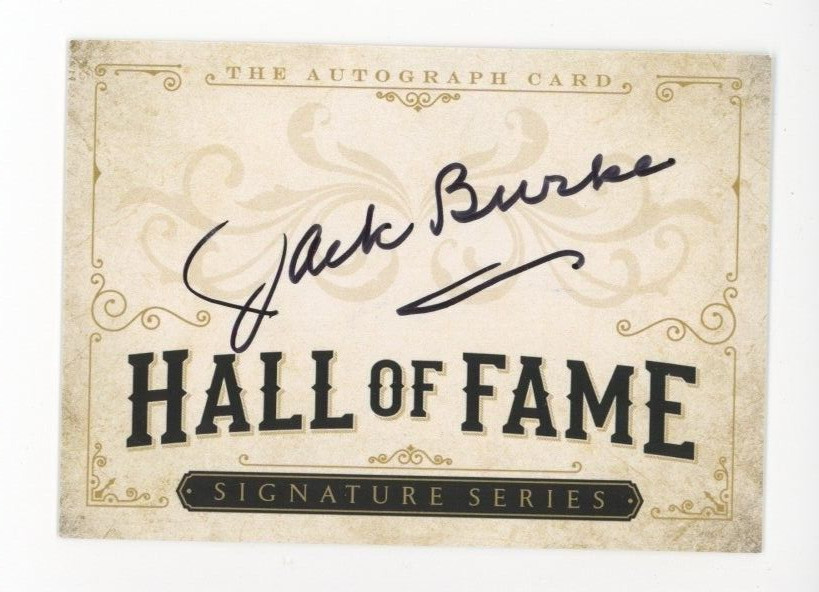 HALL OF FAME SIGNED CARD AUTO HOF GOLF MASTERS WINNER JACK BURKE