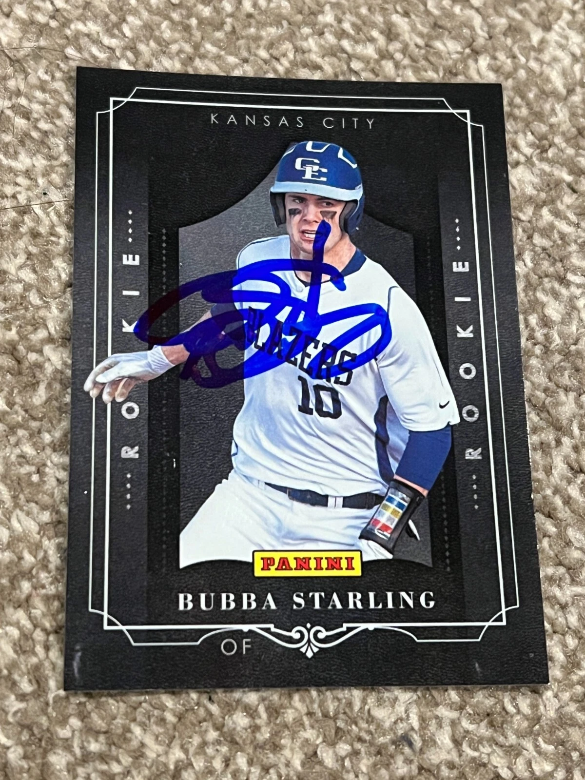 SIGNED BASEBALL CARD AUTO PANINI 2011 BUBBA STARLING #RC13 KANSAS CITY ROYALS