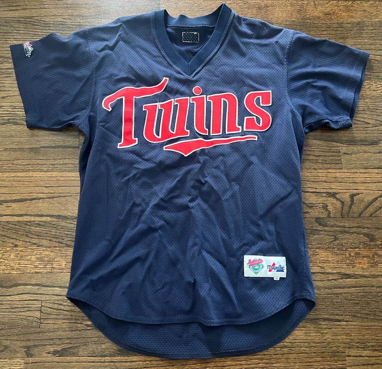 1990's SPRING TRAINING BP GAME USED WORN JERSEY #54 MINNESOTA TWINS SIZE XL