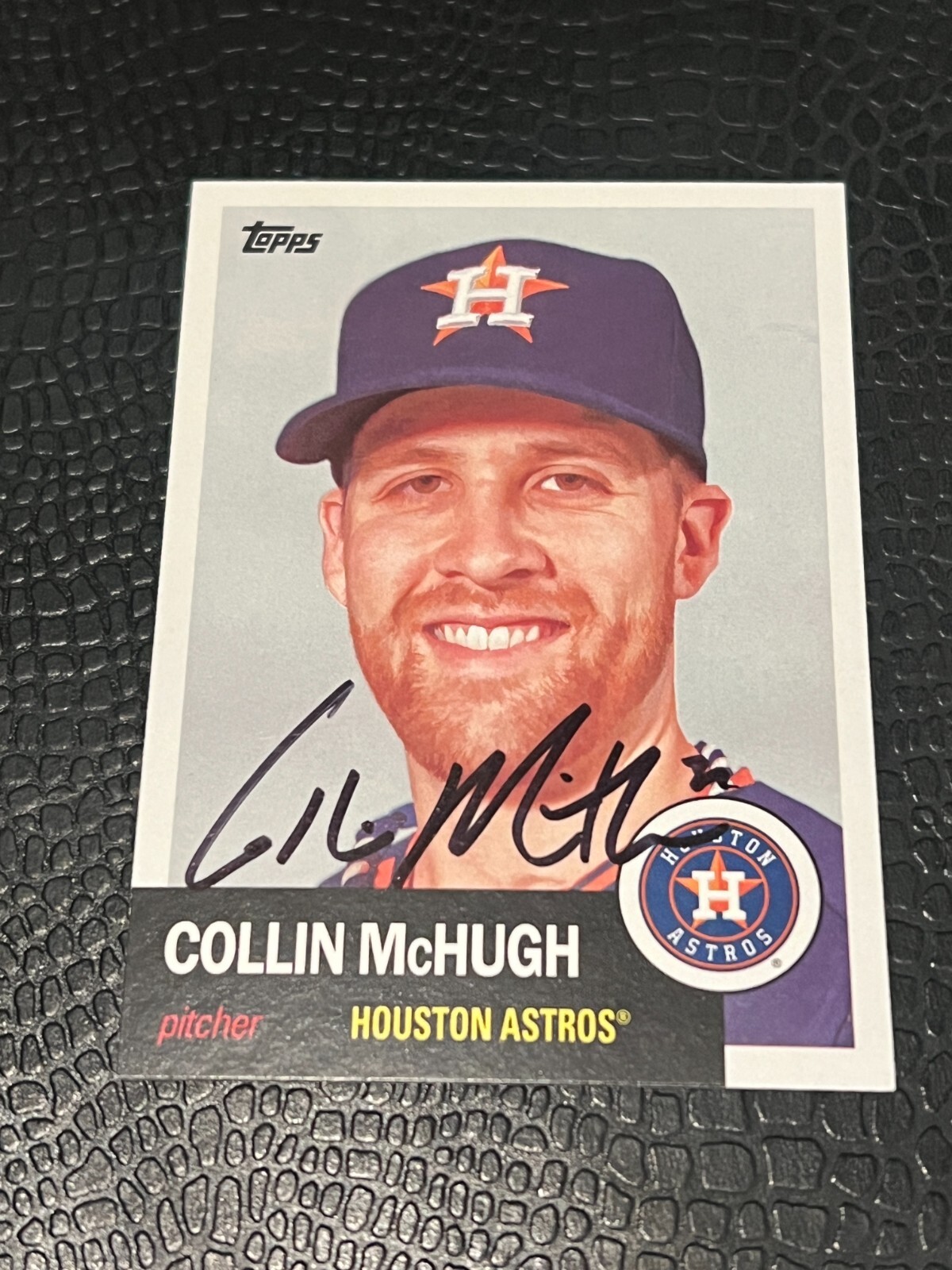 SIGNED BASEBALL CARD AUTO 2016 TOPPS ARCHIVES COLLIN MCHUGH #69 HOUSTON ASTROS
