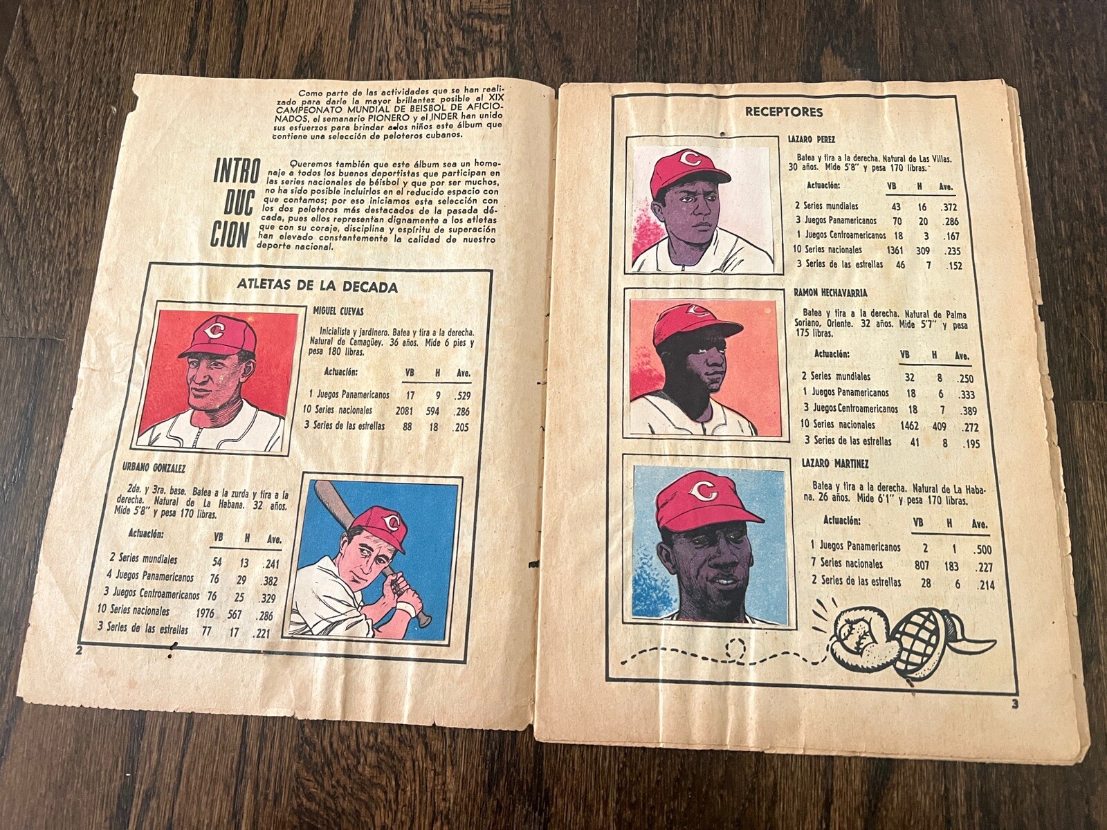 1971 SEMANARIO PIONERO CUBA BASEBALL 40 COMPLETE CARD SET ALBUM PROGRAM VTG