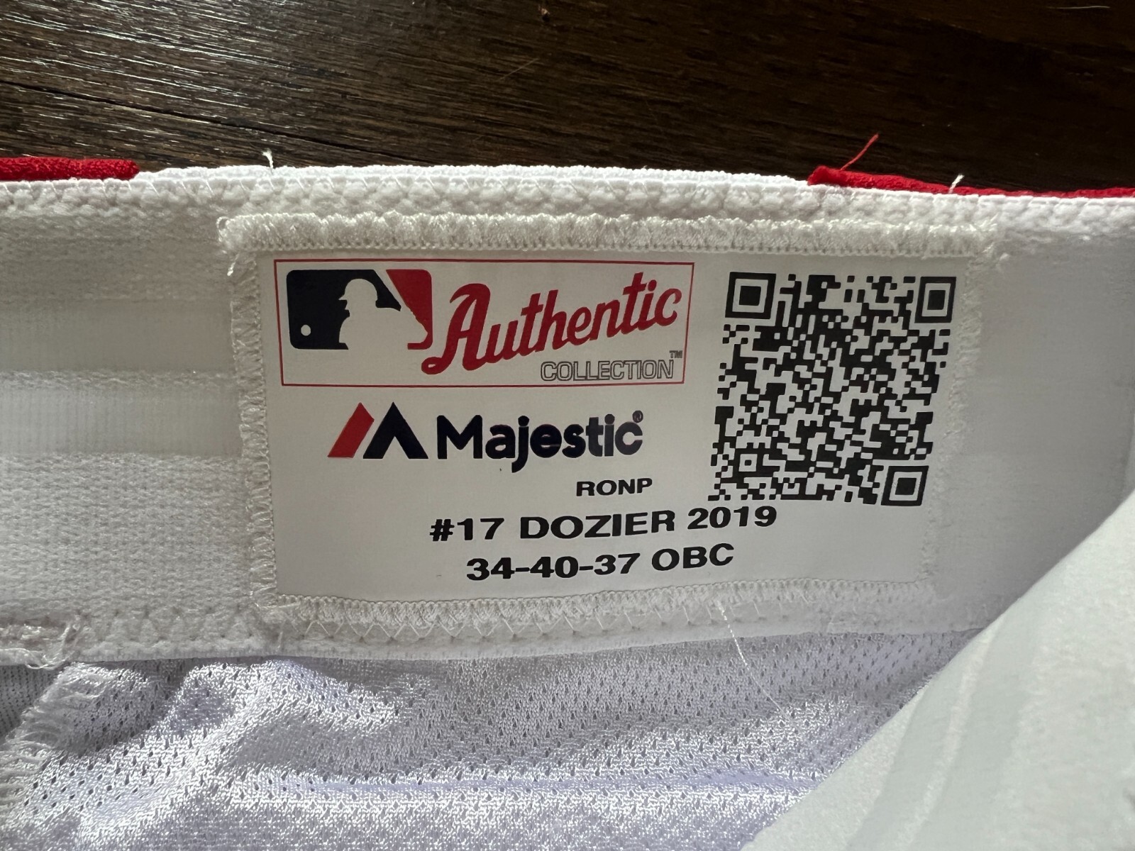 GAME ISSUED BASEBALL PANTS KANSAS CITY ROYALS MONARCHS HUNTER DOZIER 2019