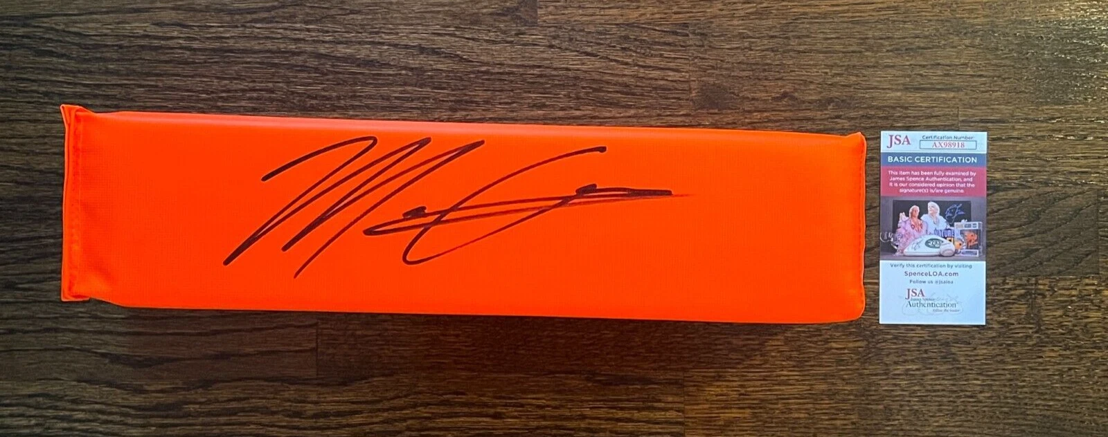 MATT ARAIZA SIGNED FOOTBALL PYLON AUTO KANSAS CITY CHIEFS 2024 PUNT GOD JSA COA