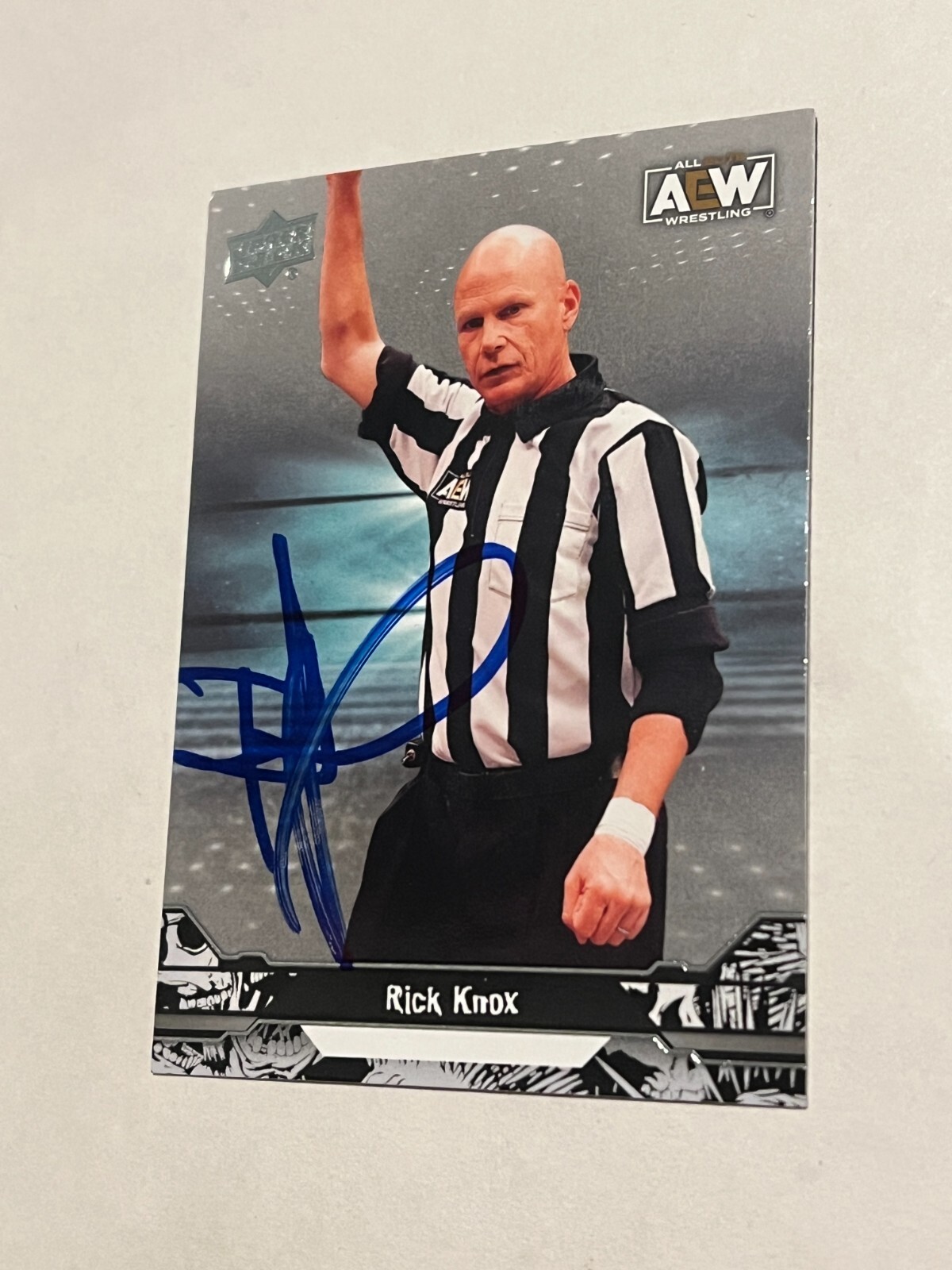 SIGNED ALL ELITE WRESTLING CARD AUTO 2023 UPPER DECK UD AEW RICK KNOX #86