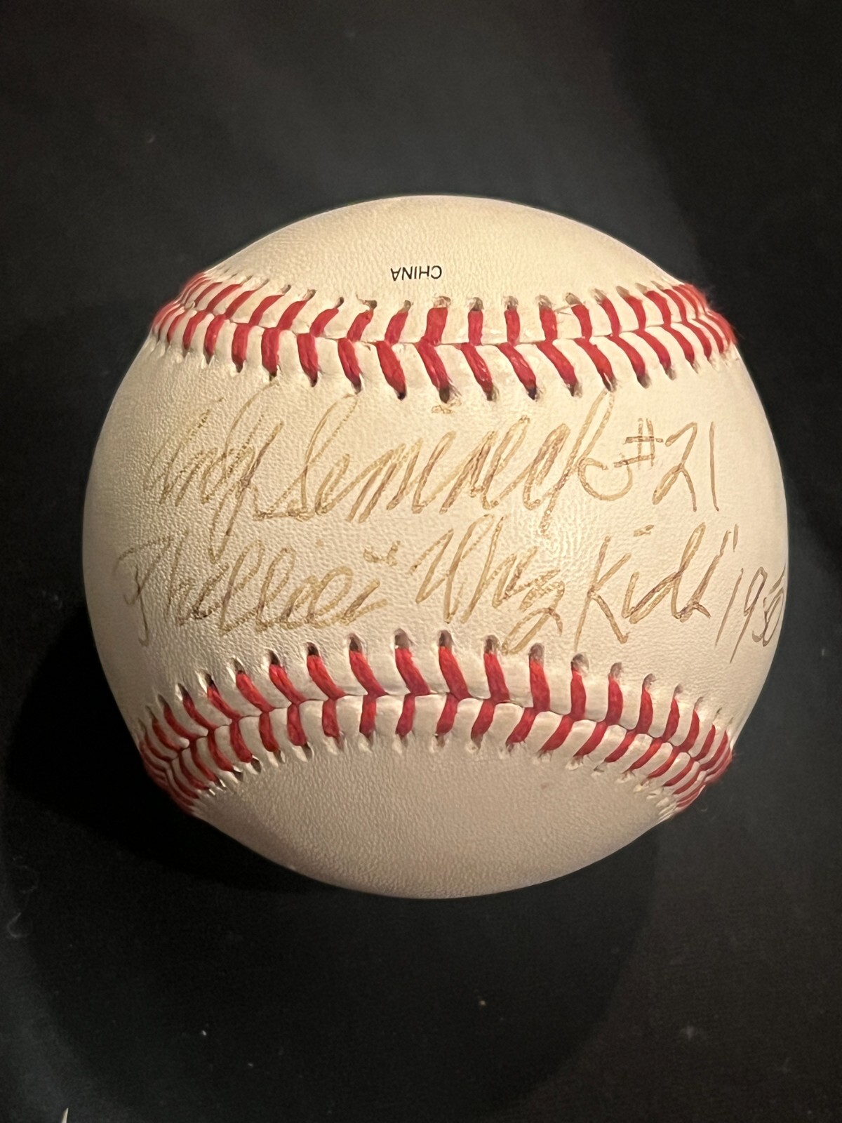 ANDY SEMINICK SIGNED BASEBALL AUTO MILB PHILLIES WHIZ KIDS 1950 D. 2004