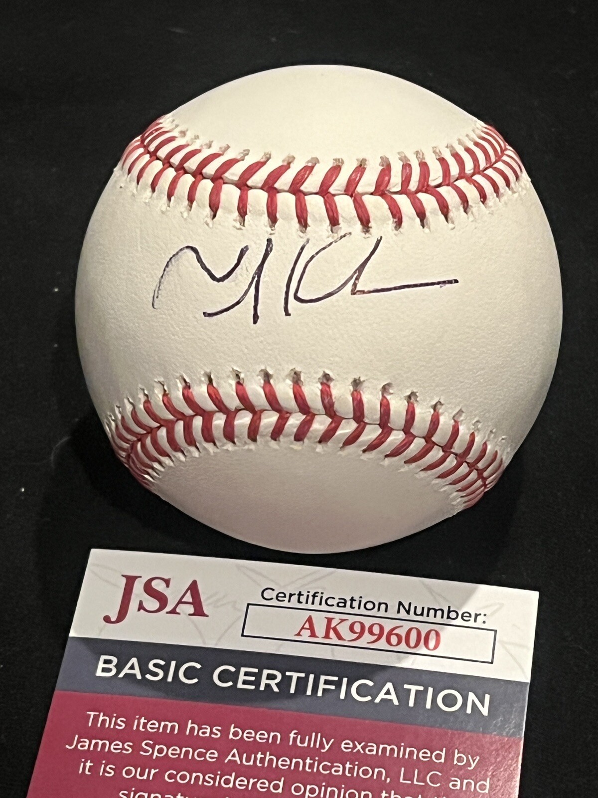 TIM KURKJIAN SIGNED BASEBALL AUTO JG SPINK AWARD WINNER WRITER HOF JSA COA