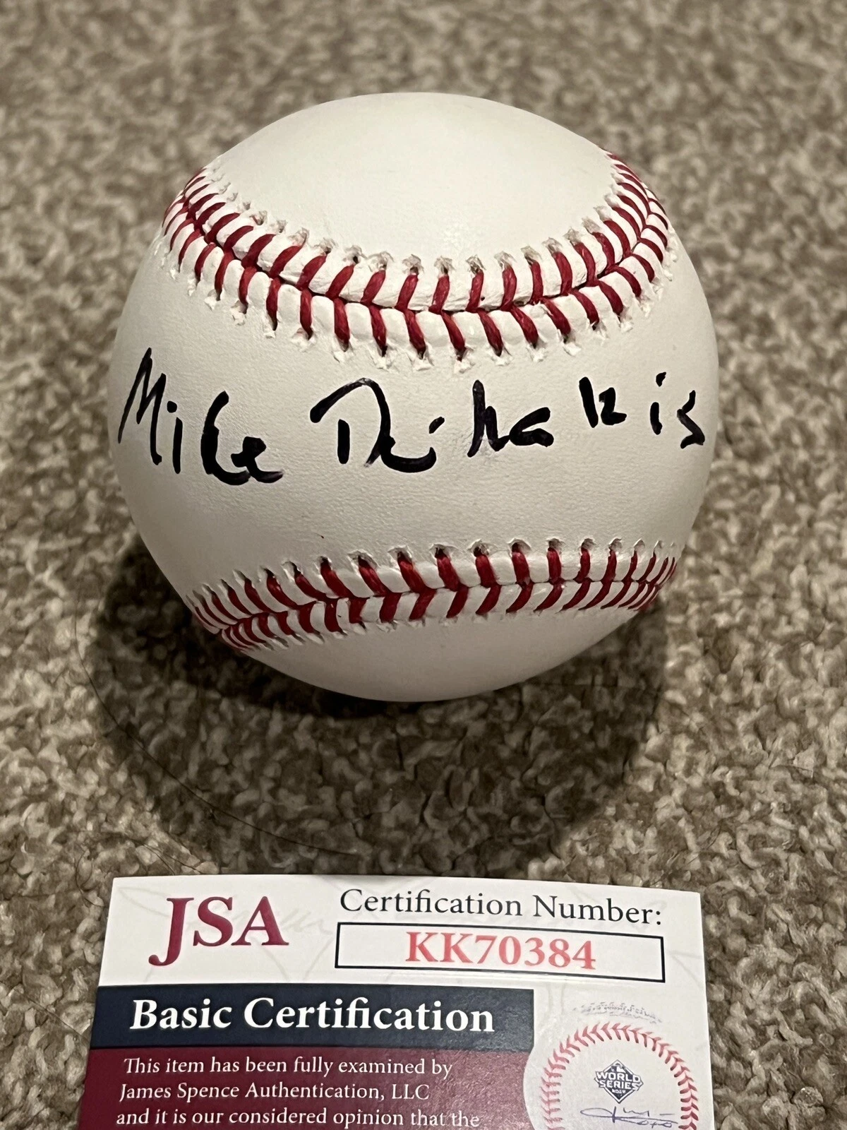 MICHAEL DUKAKIS SIGNED BASEBALL DEMOCRAT NOMINEE 4 PRESIDENT AUTO JSA COA