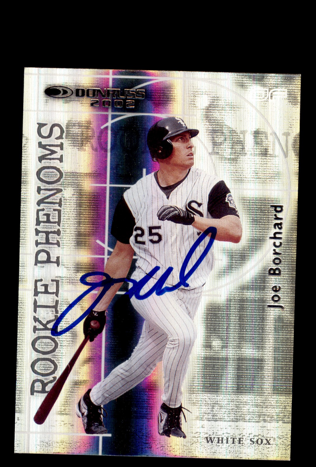 Signed Baseball Card Auto 2002 Donruss #RP-8 Joe Borchard White Sox /1000