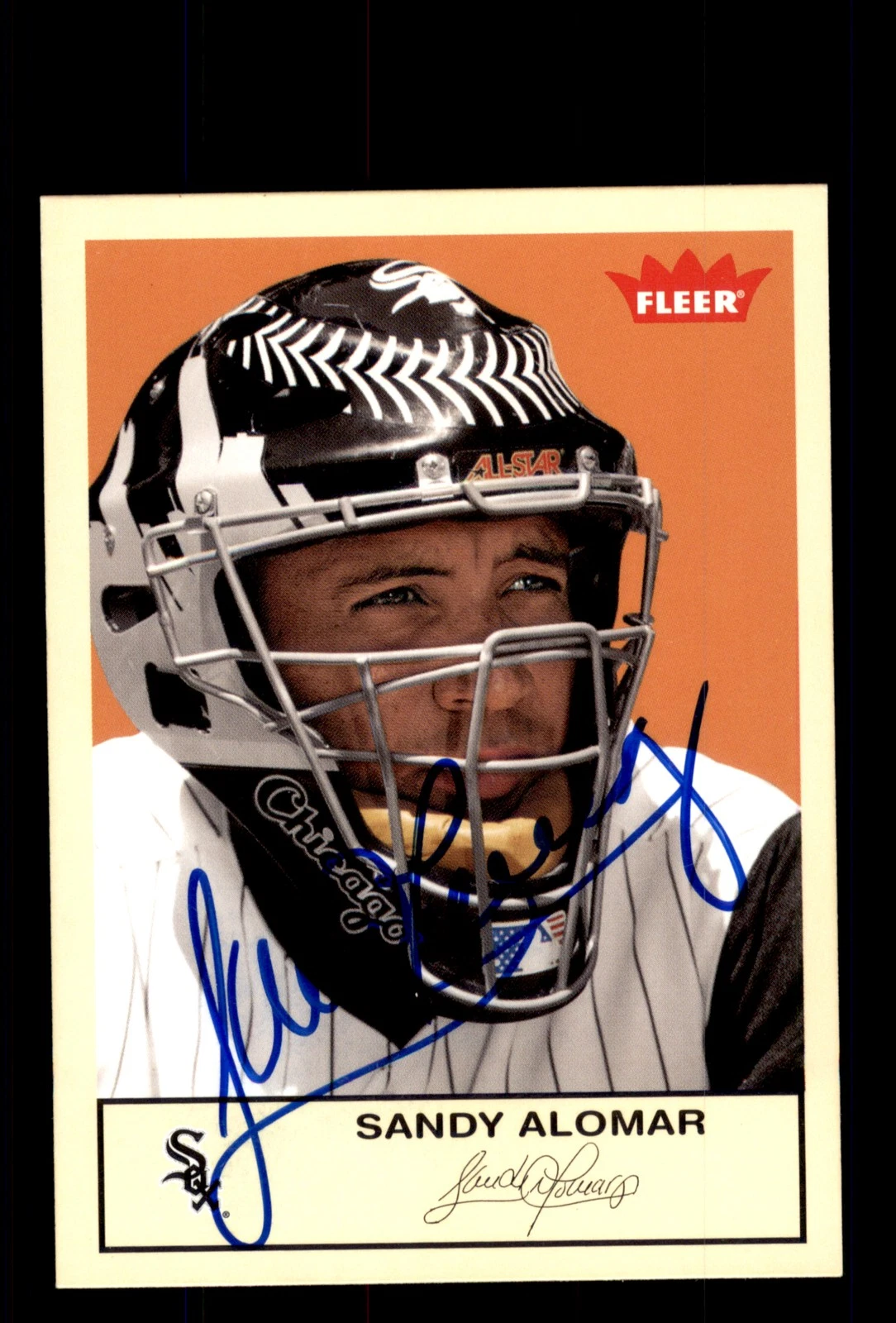 Signed Baseball Card Auto 2005 Fleer Tradition #34 Sandy Alomar White Sox