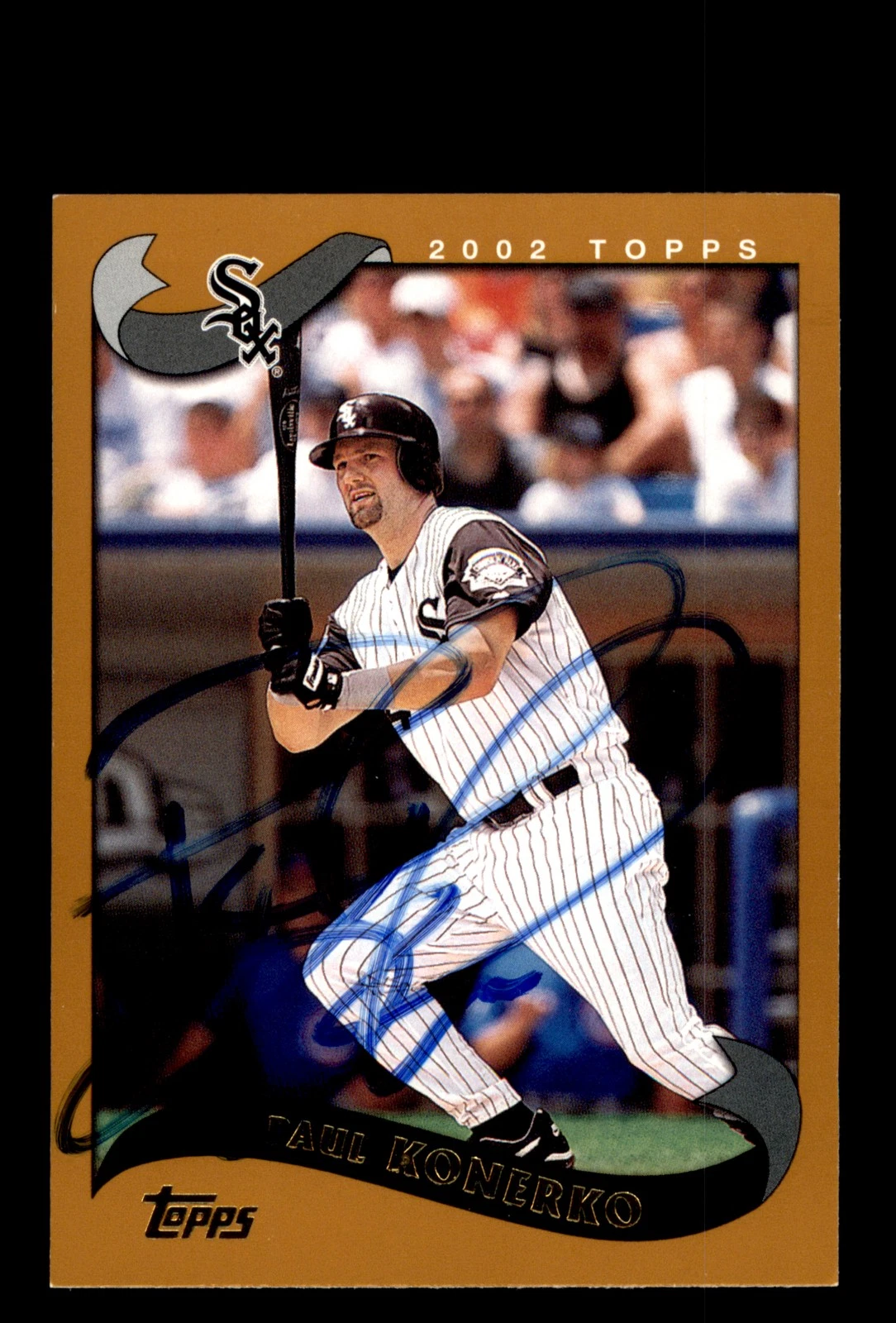 Signed Baseball Card Auto 2002 Topps #264 Paul Konerko Chicago White Sox