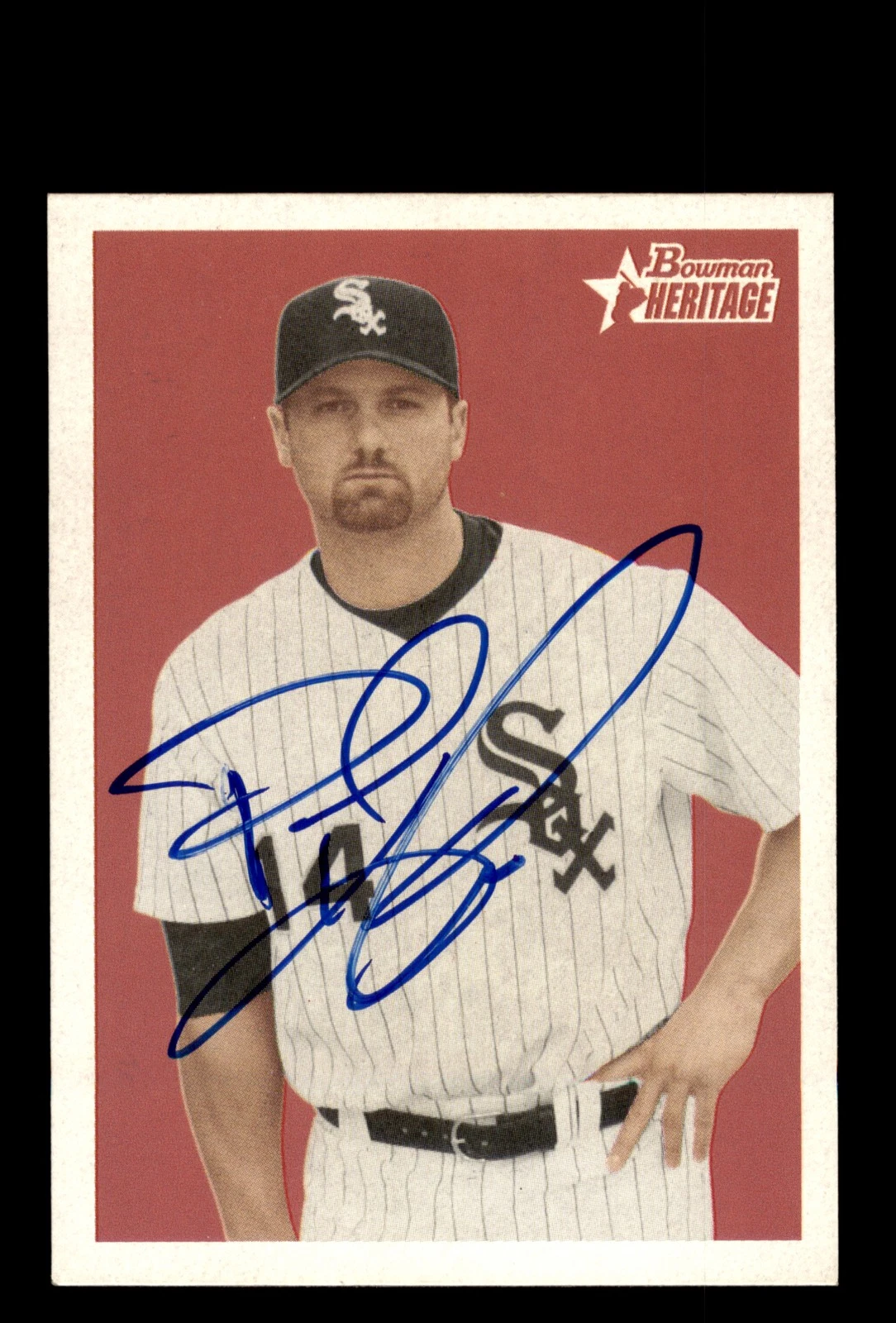 Signed Baseball Card Auto 2006 Bowman Heritage #5 Paul Konerko Chicago White Sox
