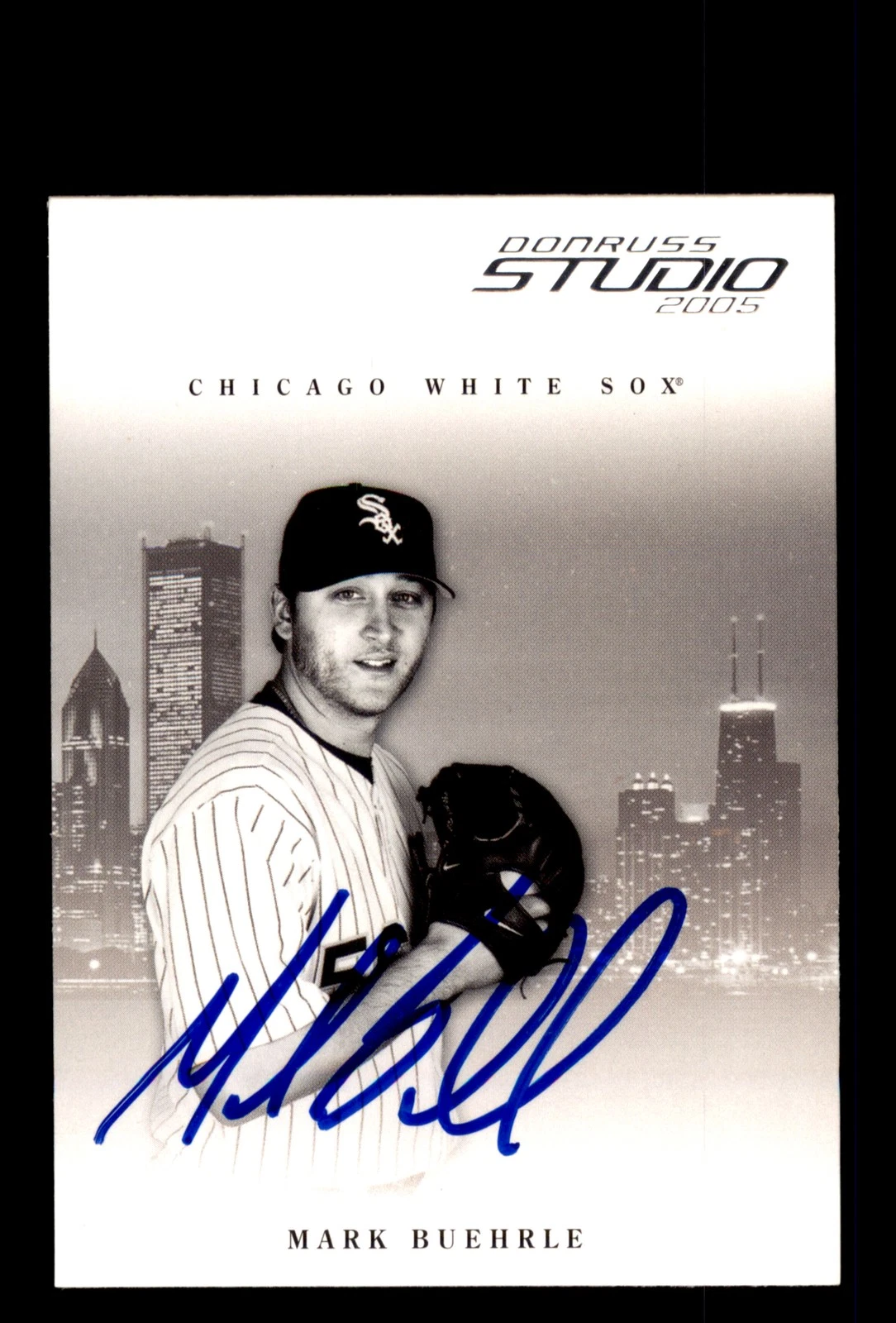 Signed Baseball Card Auto 2005 Donruss Studio #71 Mark Buehrle Chicago White Sox