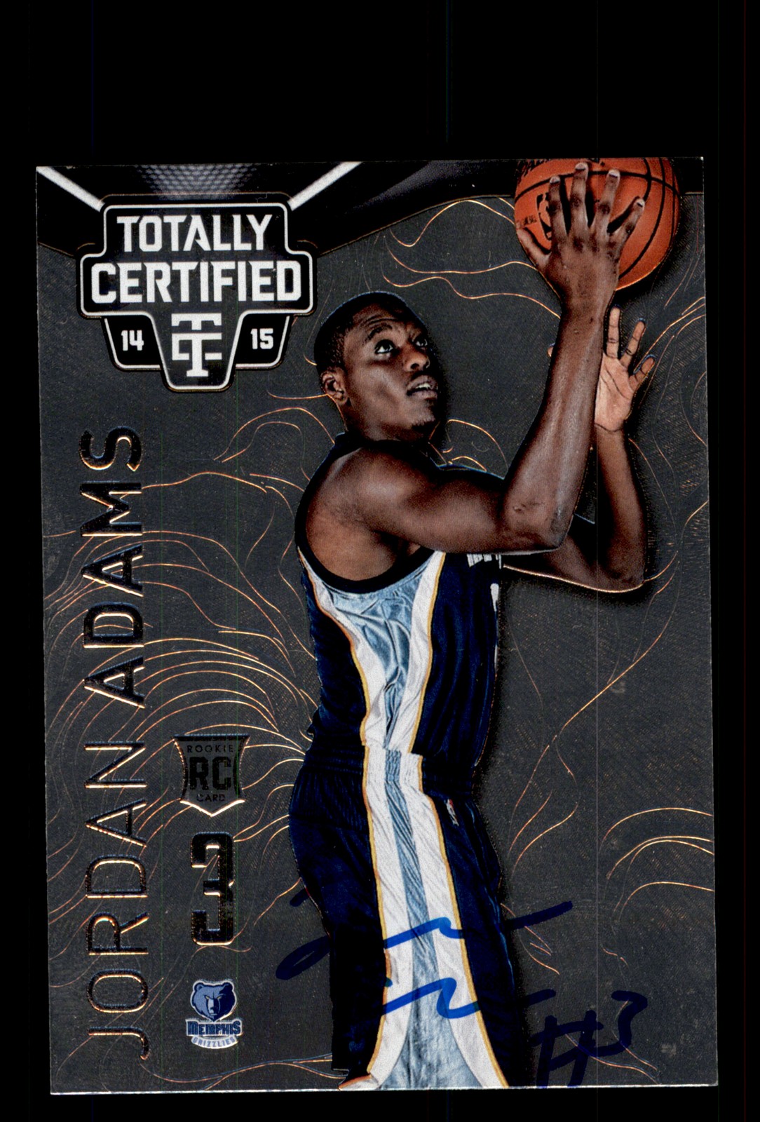 Signed Basketball Card Auto 2014-15 Panini Totally #159 Jordan Adams Grizzlies