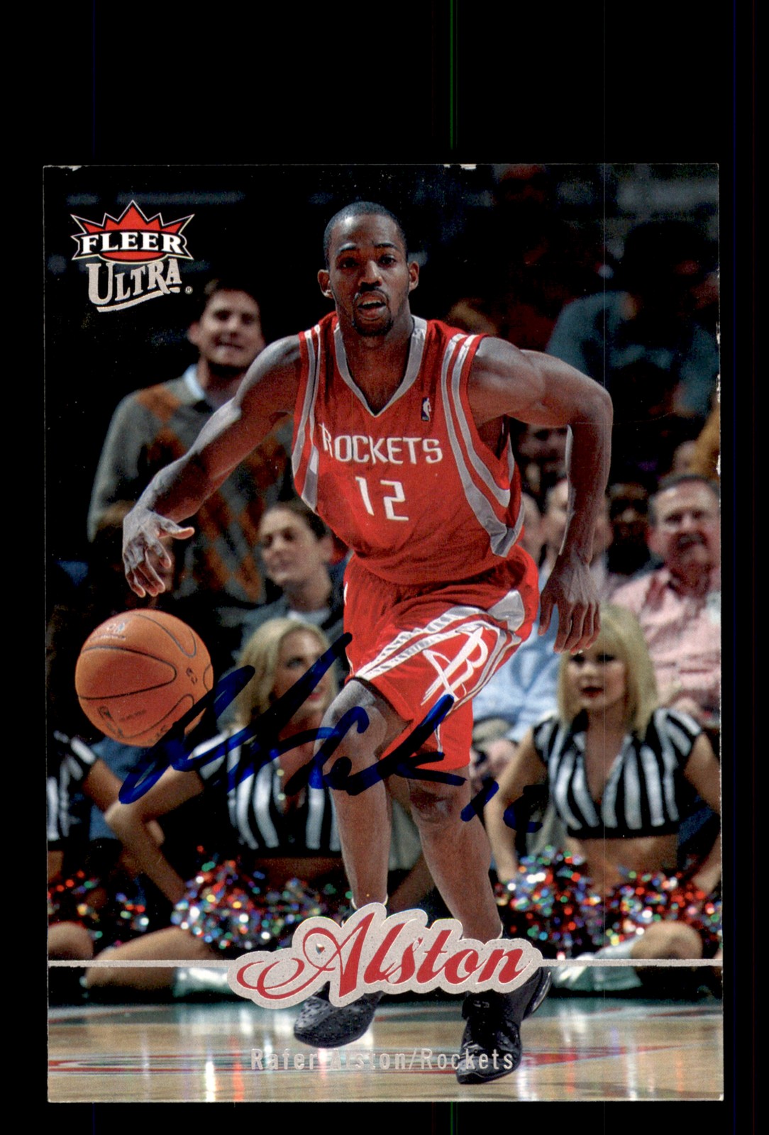 Signed Basketball Card Auto Rafer Alston 2007-08 Fleer Ultra #63 Rockets