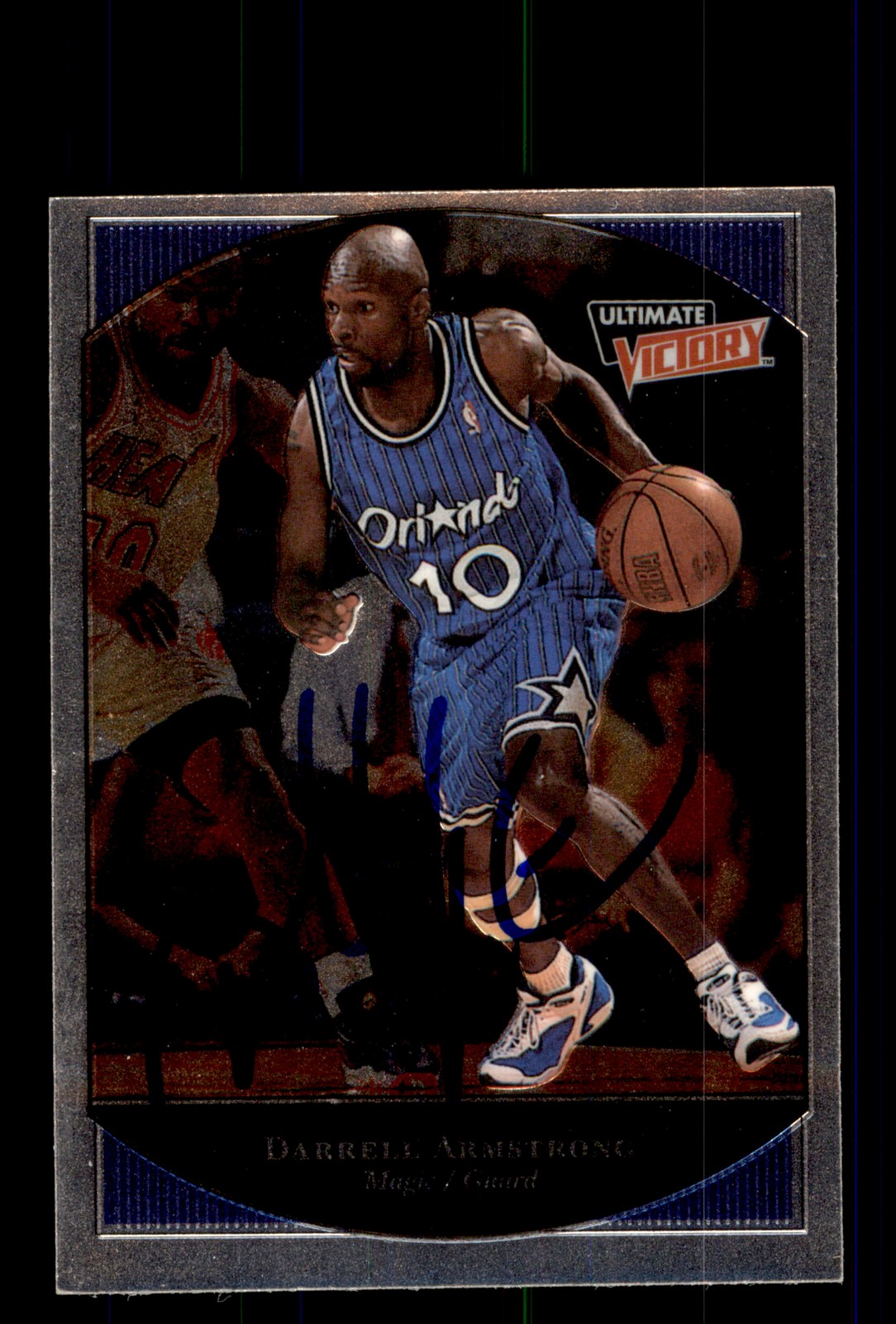 Signed Basketball Card Auto Darrell Armstrong 1999-00 Upper Deck Ult. Victory