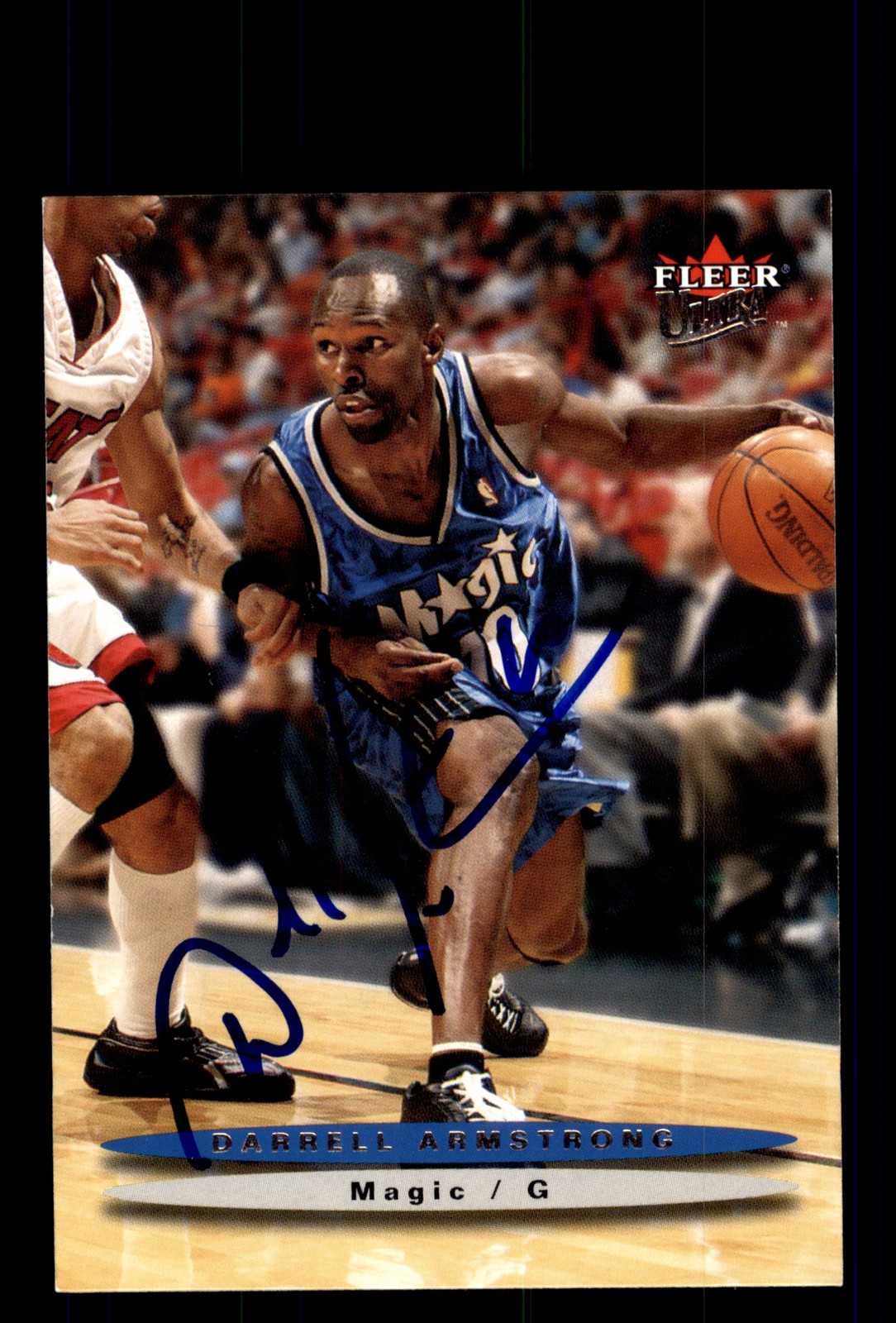 Signed Basketball Card Auto Darrell Armstrong 2003-04 Fleer Ultra #31 Magic