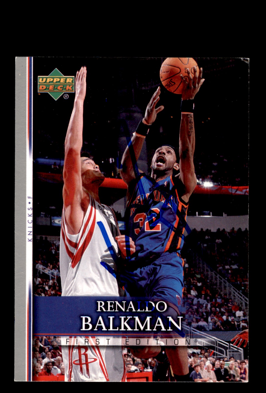 Signed Basketball Card Auto Renaldo Balkman 2007-08 Upper Deck First Edition #96