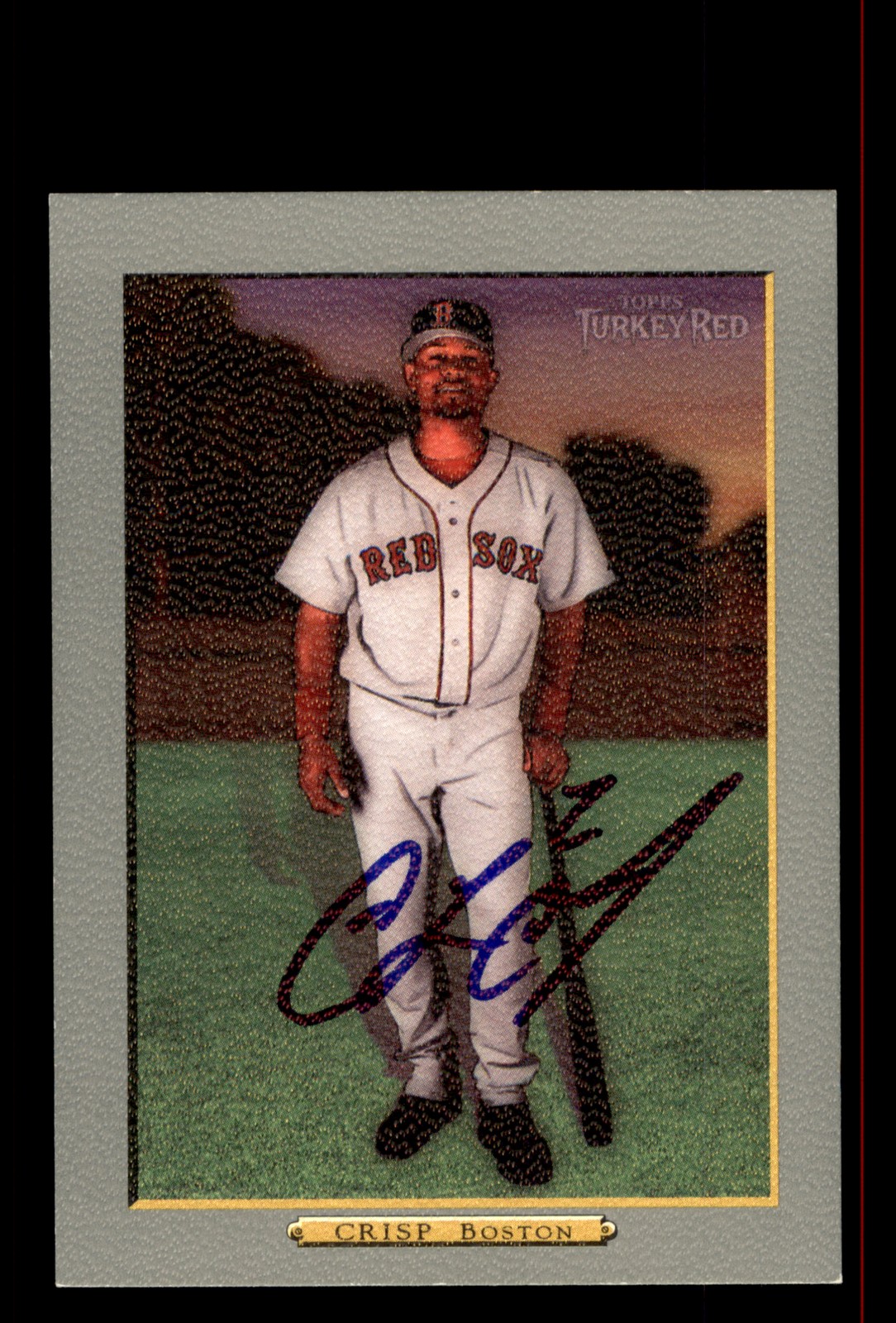 Signed Baseball Card Auto Coco Crisp 2006 Topps Turkey Red #378 Boston Red Sox