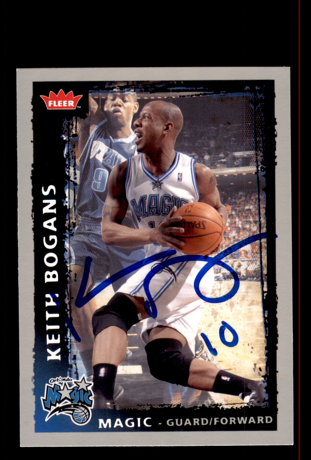Signed Basketball Card Auto Keith Bogans 2008-09 Fleer #15 Orlando Magic