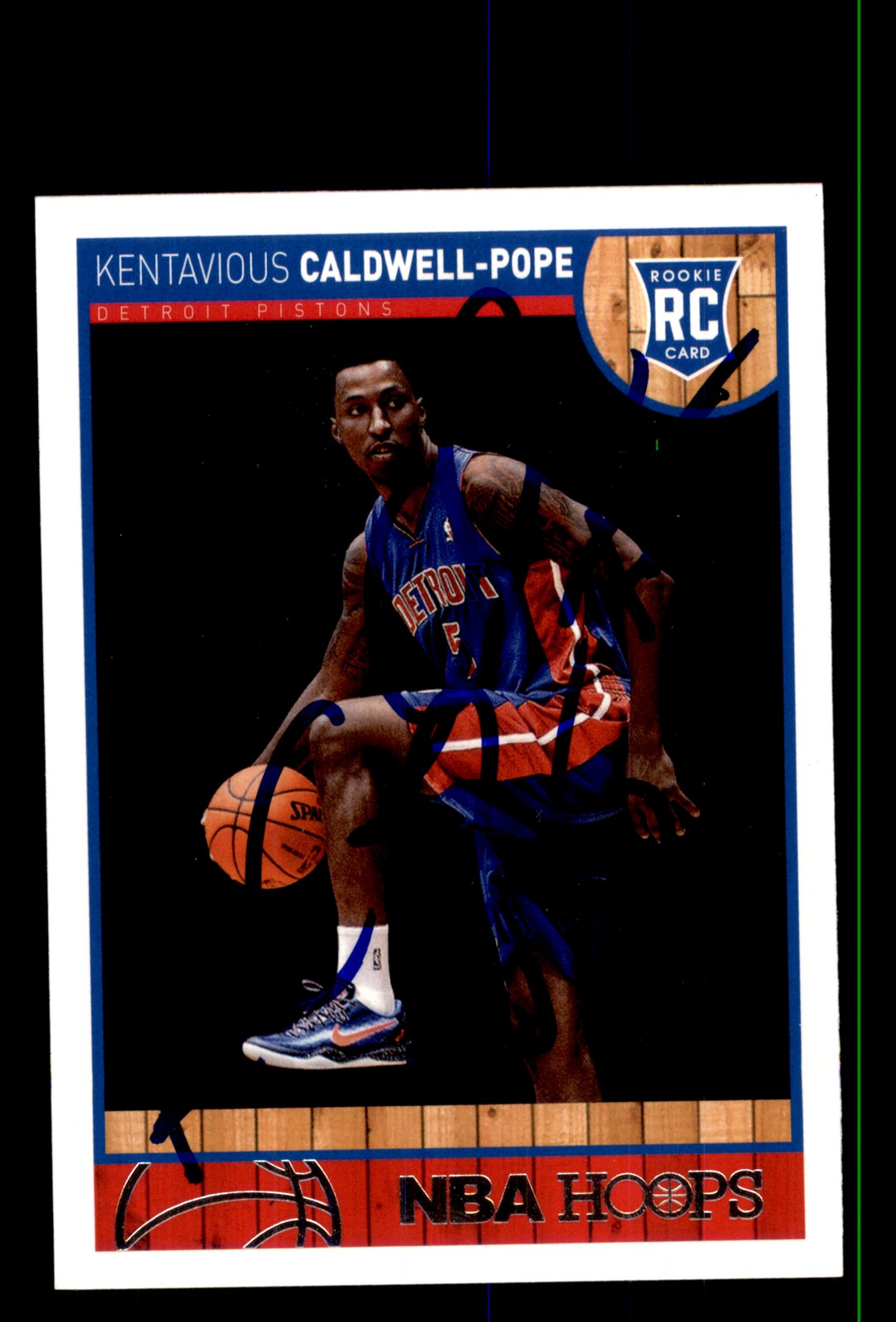 Signed Basketball Card Auto Kentavious Caldwell-Pope 2013-14 Hoops #268 Pistons