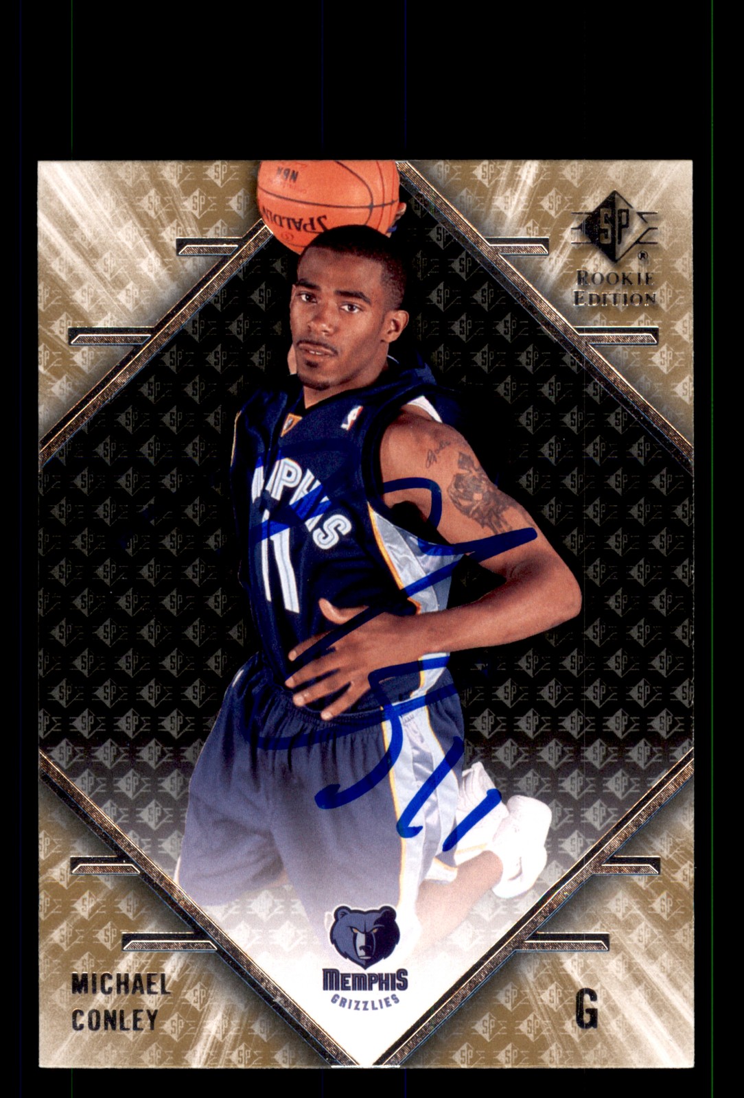 Signed Basketball Card Auto Mike Conley 2007-08 SP Rookie Edition #63