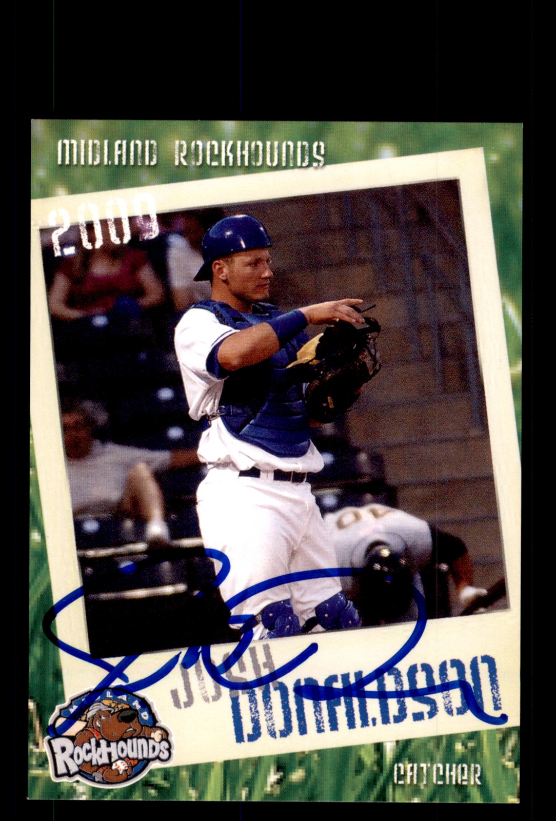 Signed Baseball Card Auto Josh Donaldson 2009 Grandstand Midland RockHounds