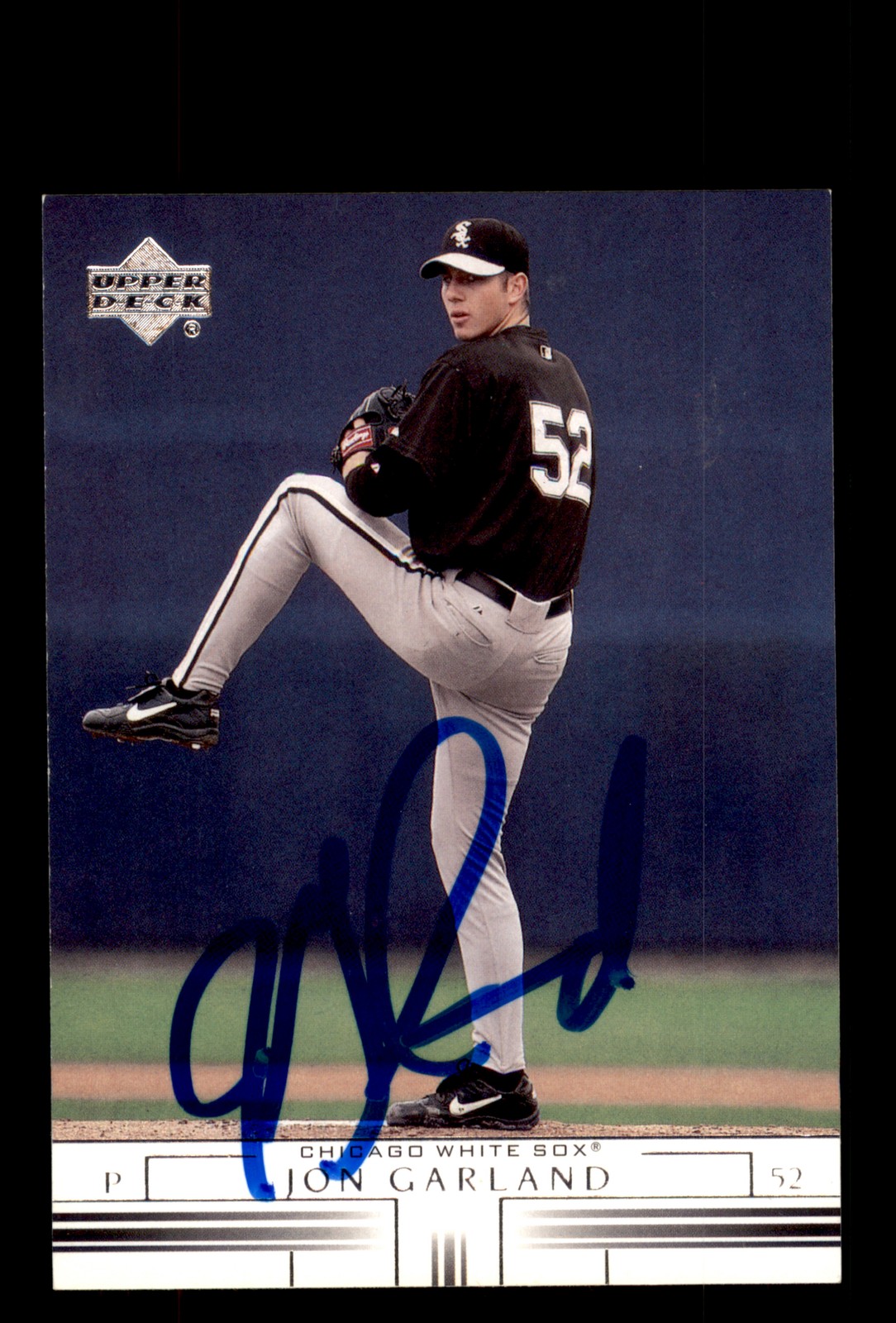 Signed Baseball Card Auto Jon Garland 2002 Upper Deck #224 Chicago White Sox