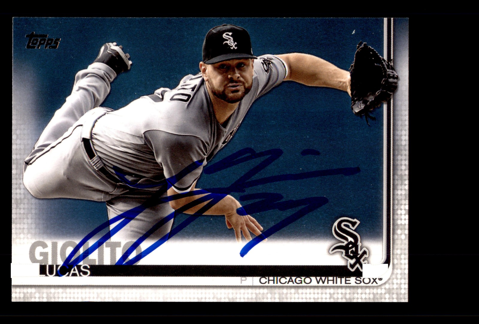 Signed Baseball Card Auto Lucas Giolito 2019 Topps #664 Chicago White Sox