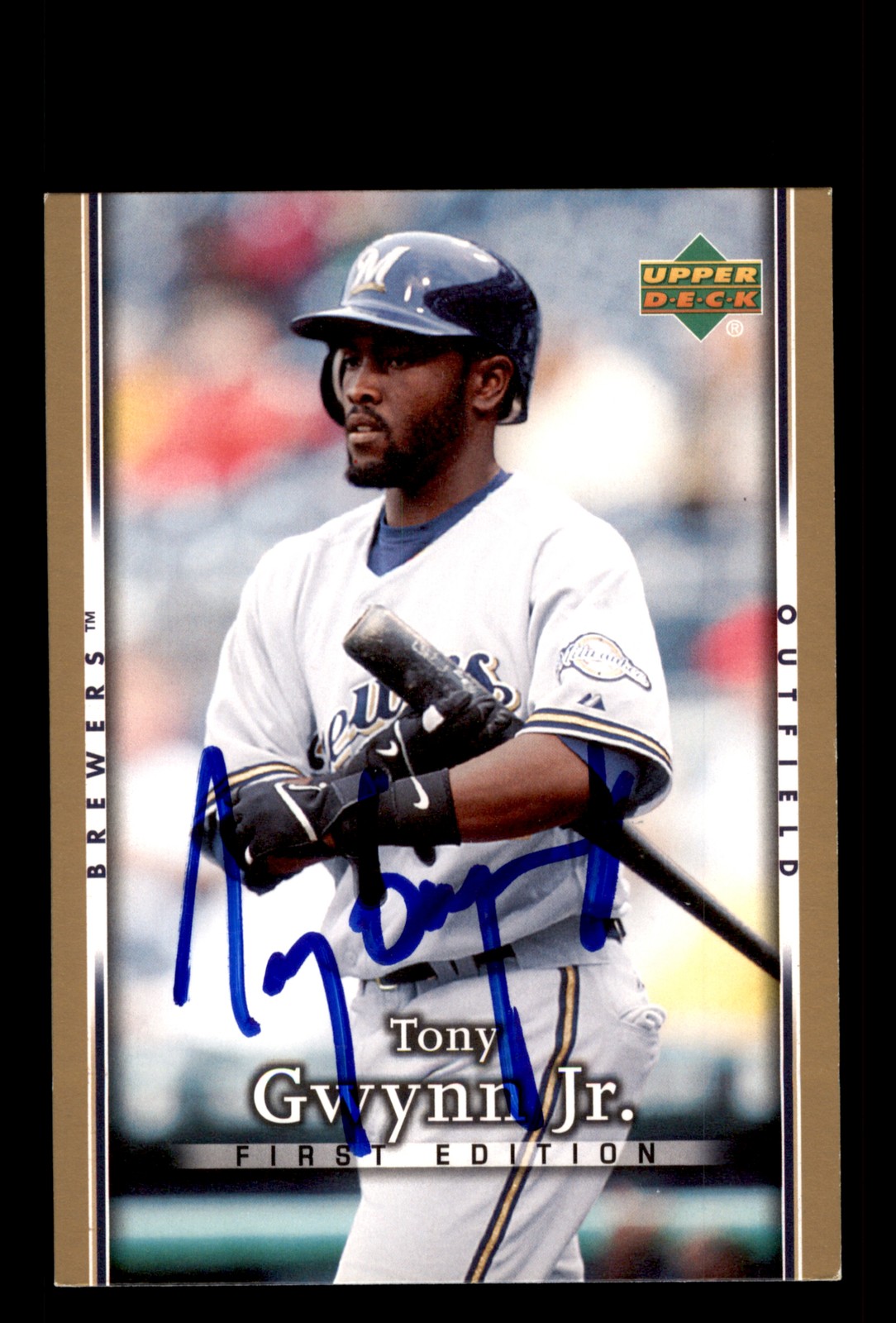 Signed Baseball Card Auto Tony Gwynn Jr. 2007 Upper Deck First Edition #237
