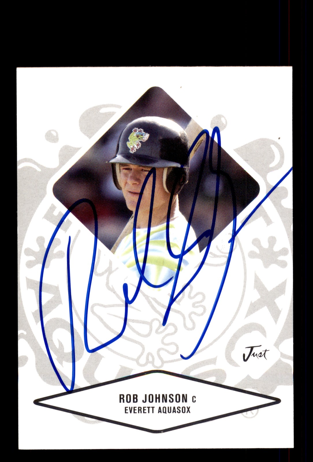 Signed Baseball Card Auto Rob Johnson 2004 Justifiable #38