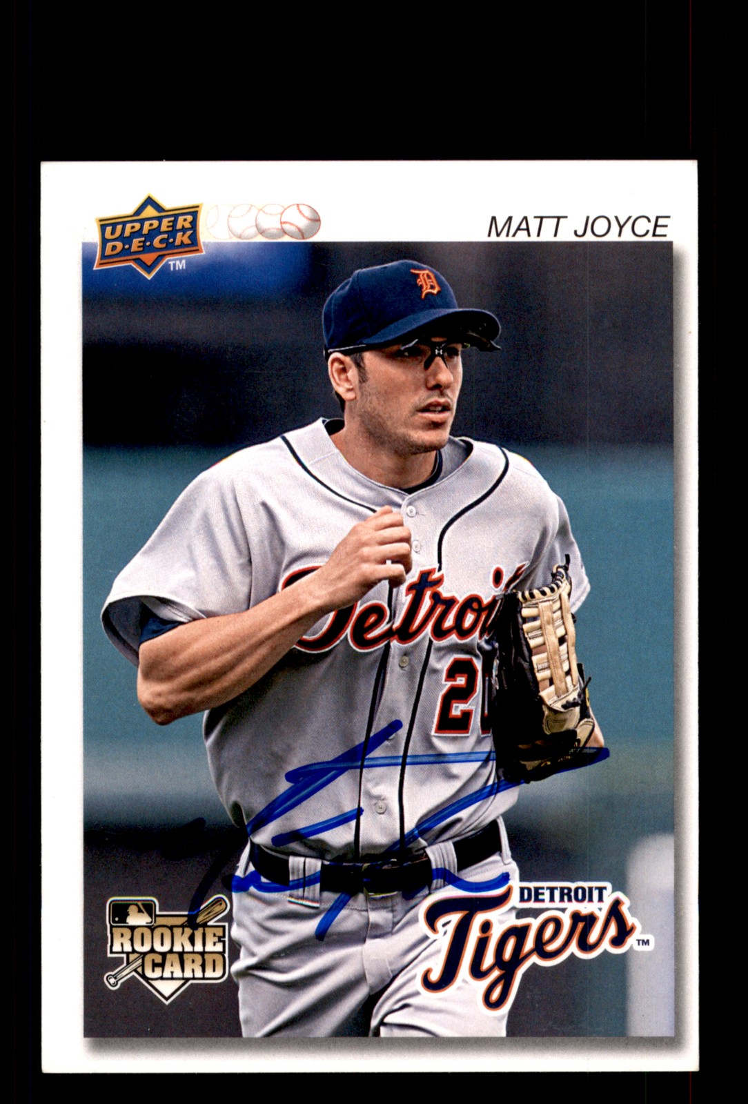 Signed Baseball Card Auto Matt Joyce 2008 Upper Deck Timeline #122 Tigers